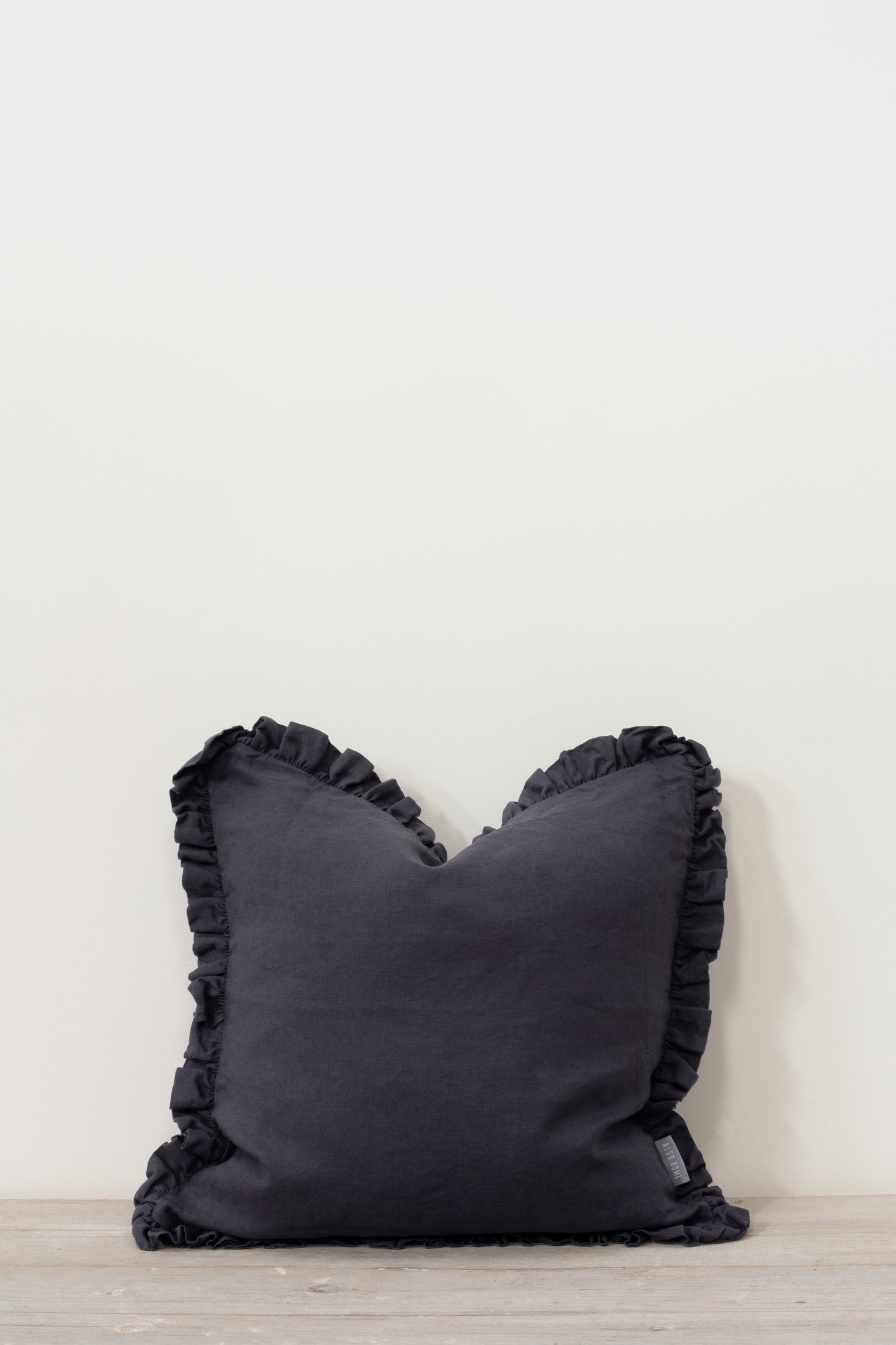 Oli Ruffle Cushion Slate Grey