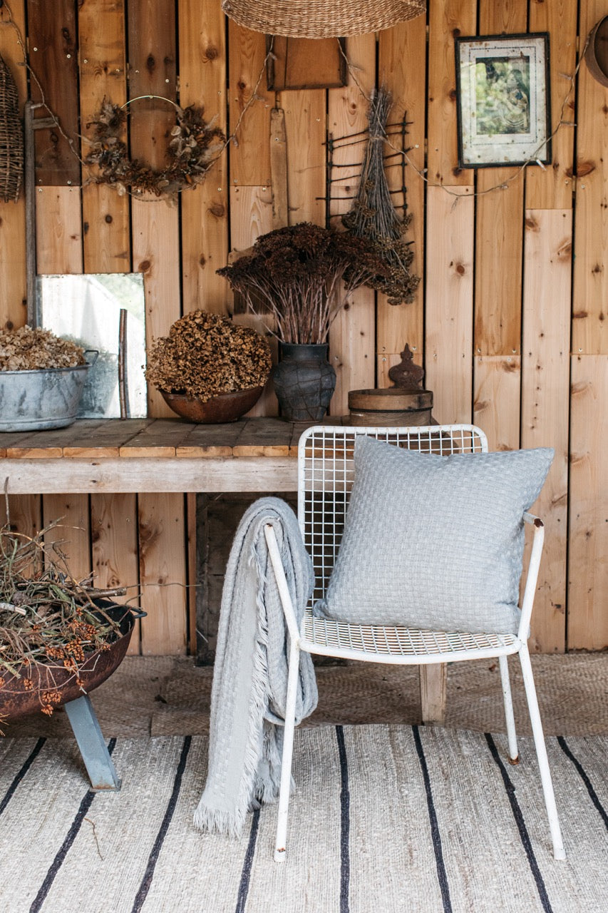 Hallen Moss Basketweave Cushion