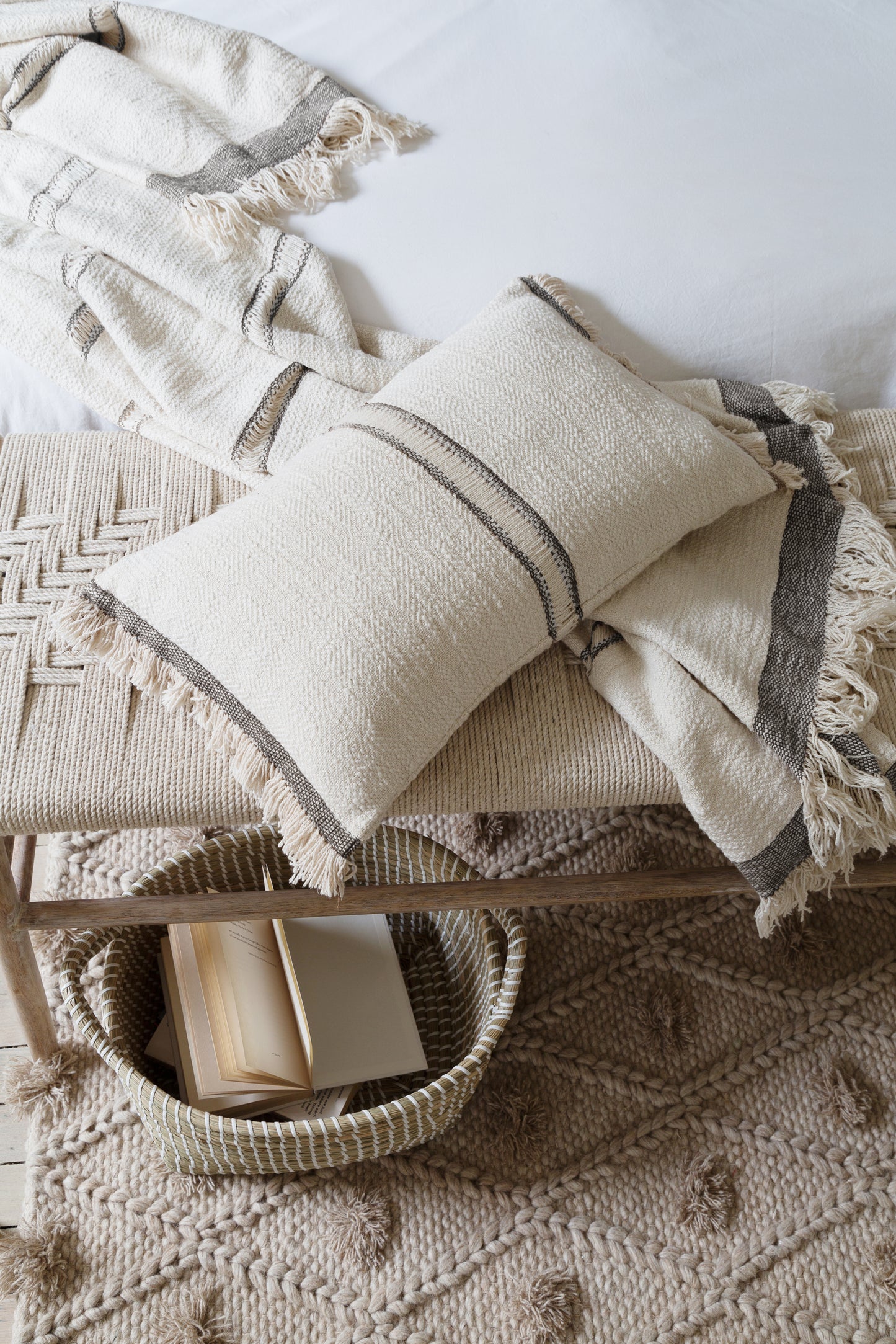 Andas Black Stripe Cushion