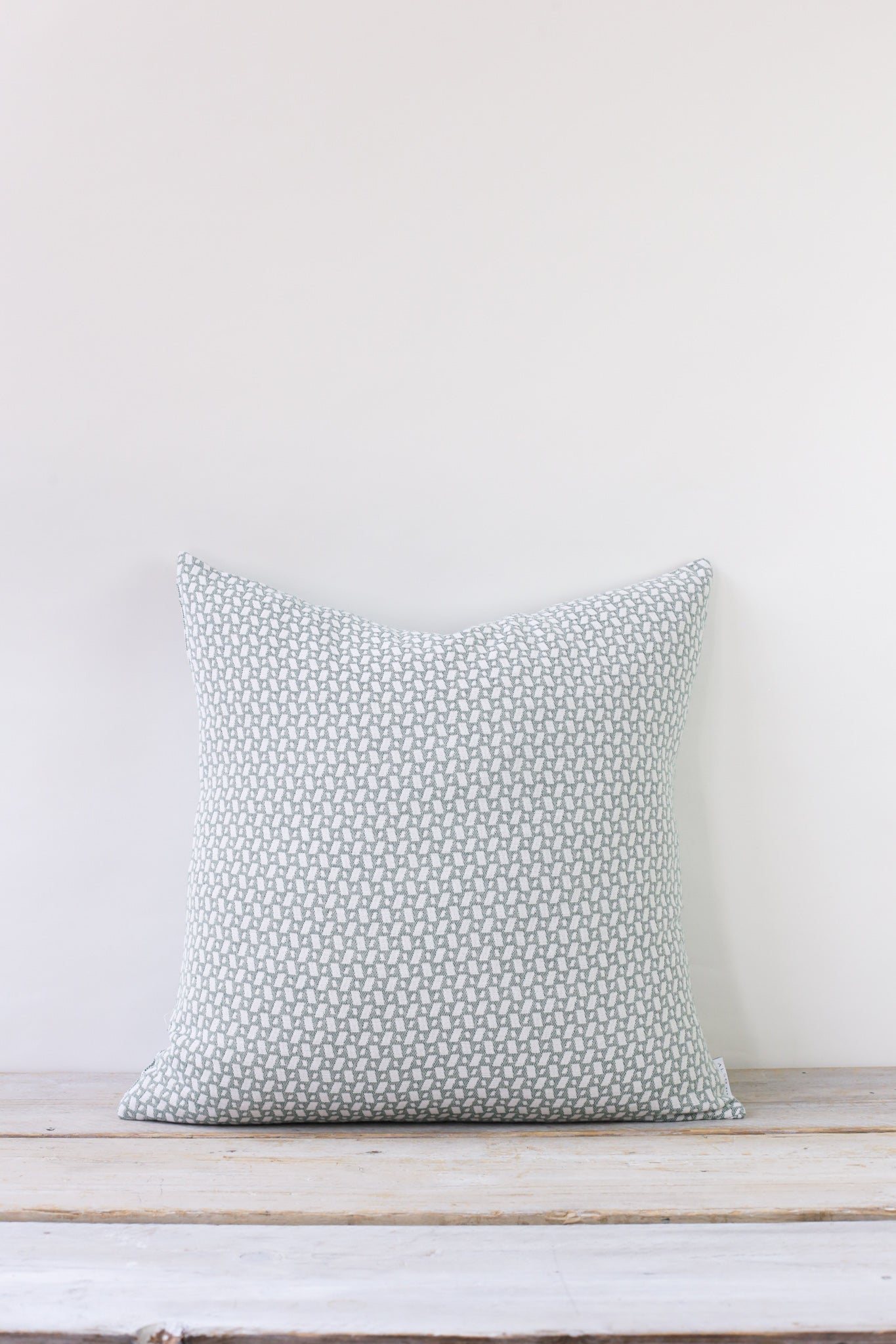 Fyn Geometric Sea Green Cushion 50x50cm