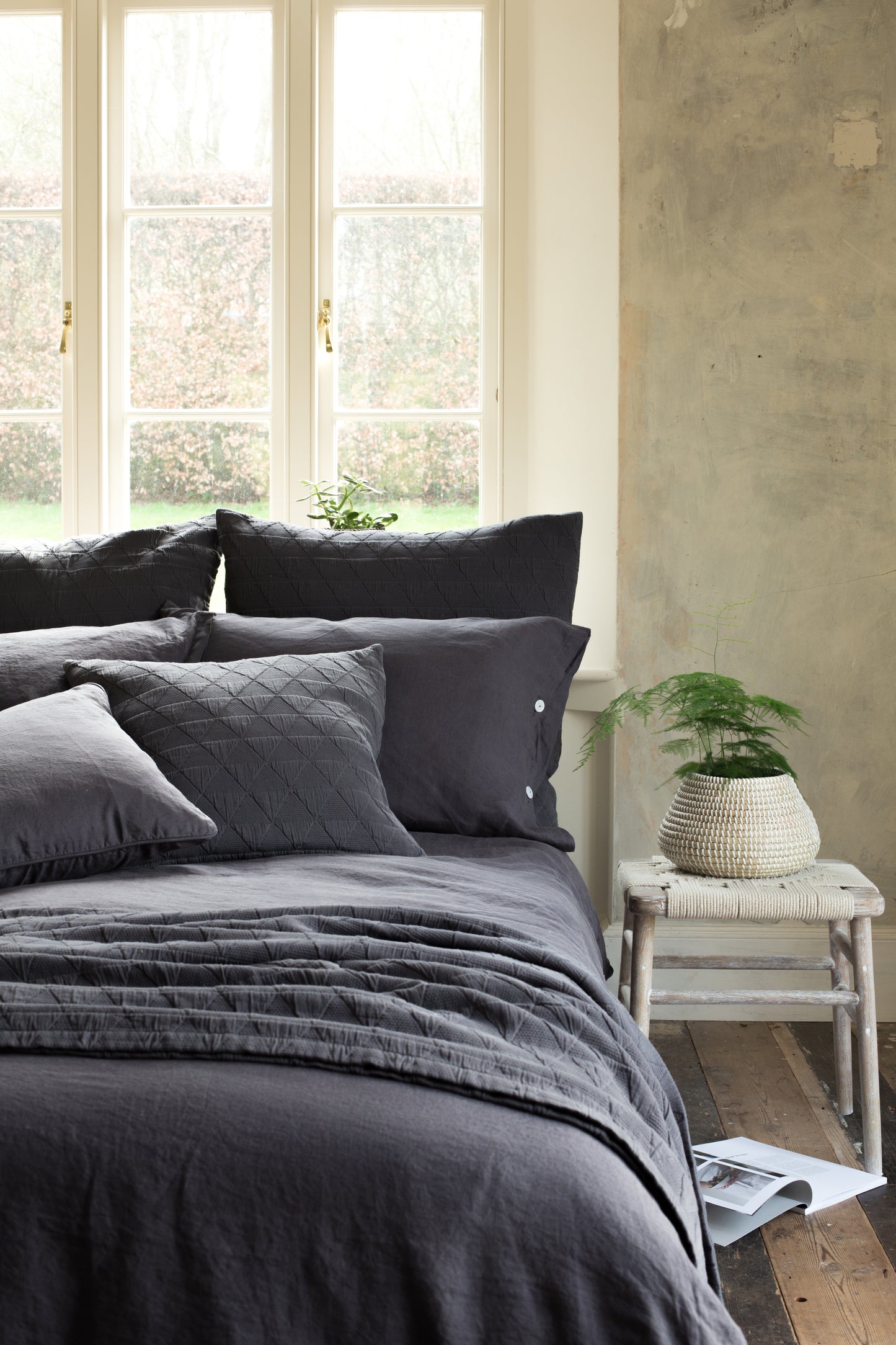 Lisbon Cushion Pewter Grey