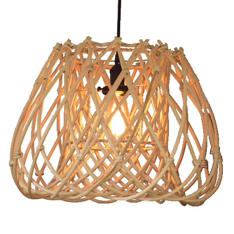 Rattan light shade natural