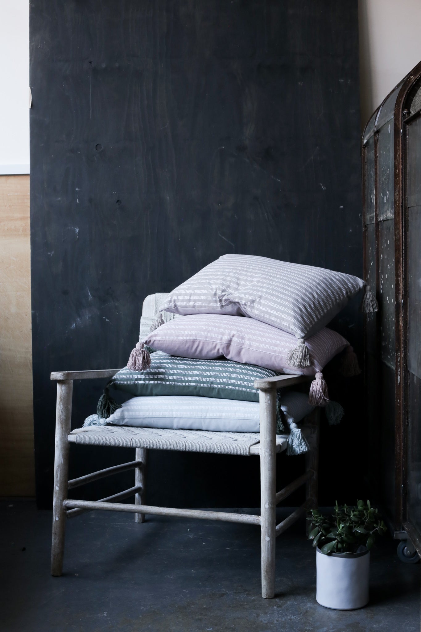 Neimi Taupe Printed Cushion