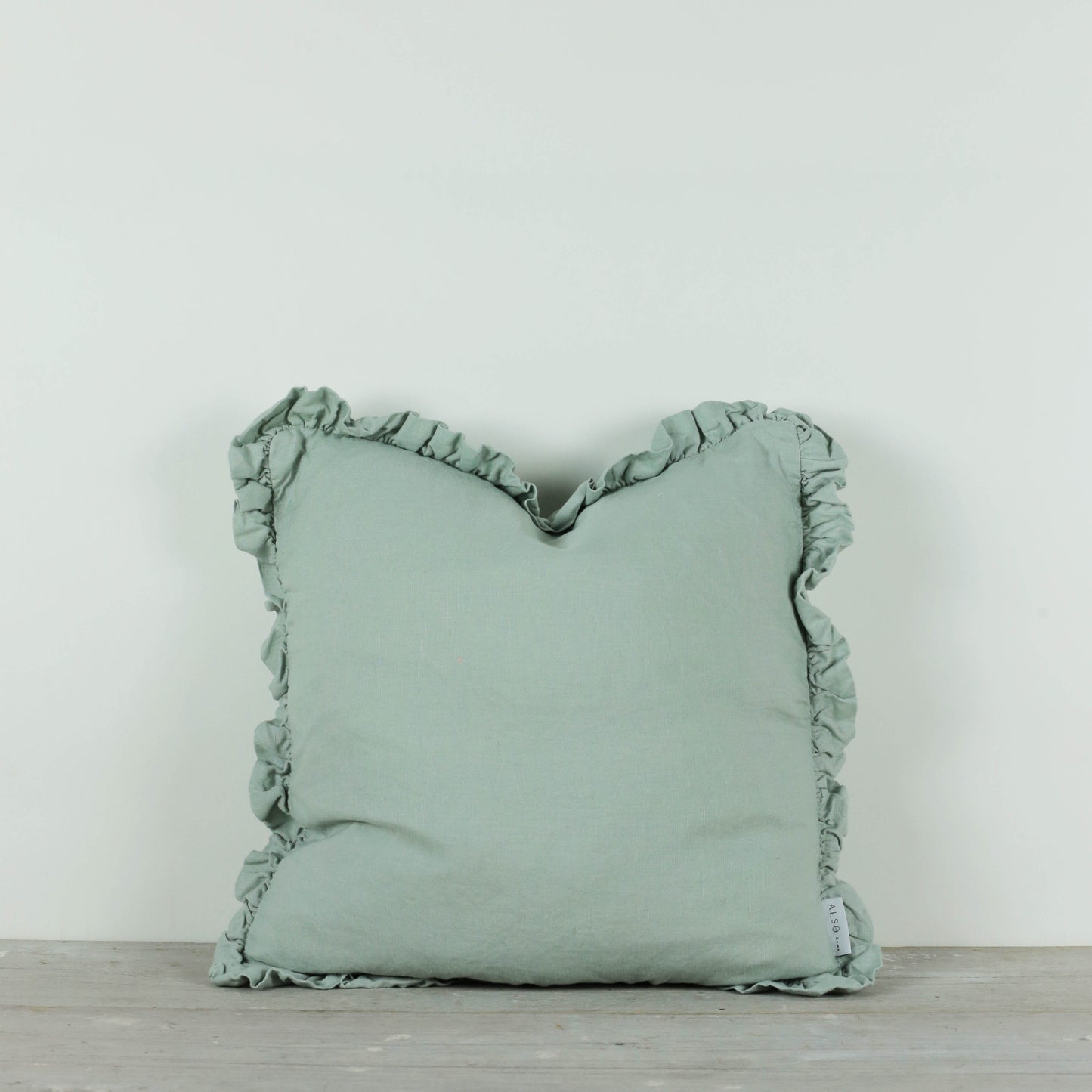 Oli Ruffle Cushion Sage