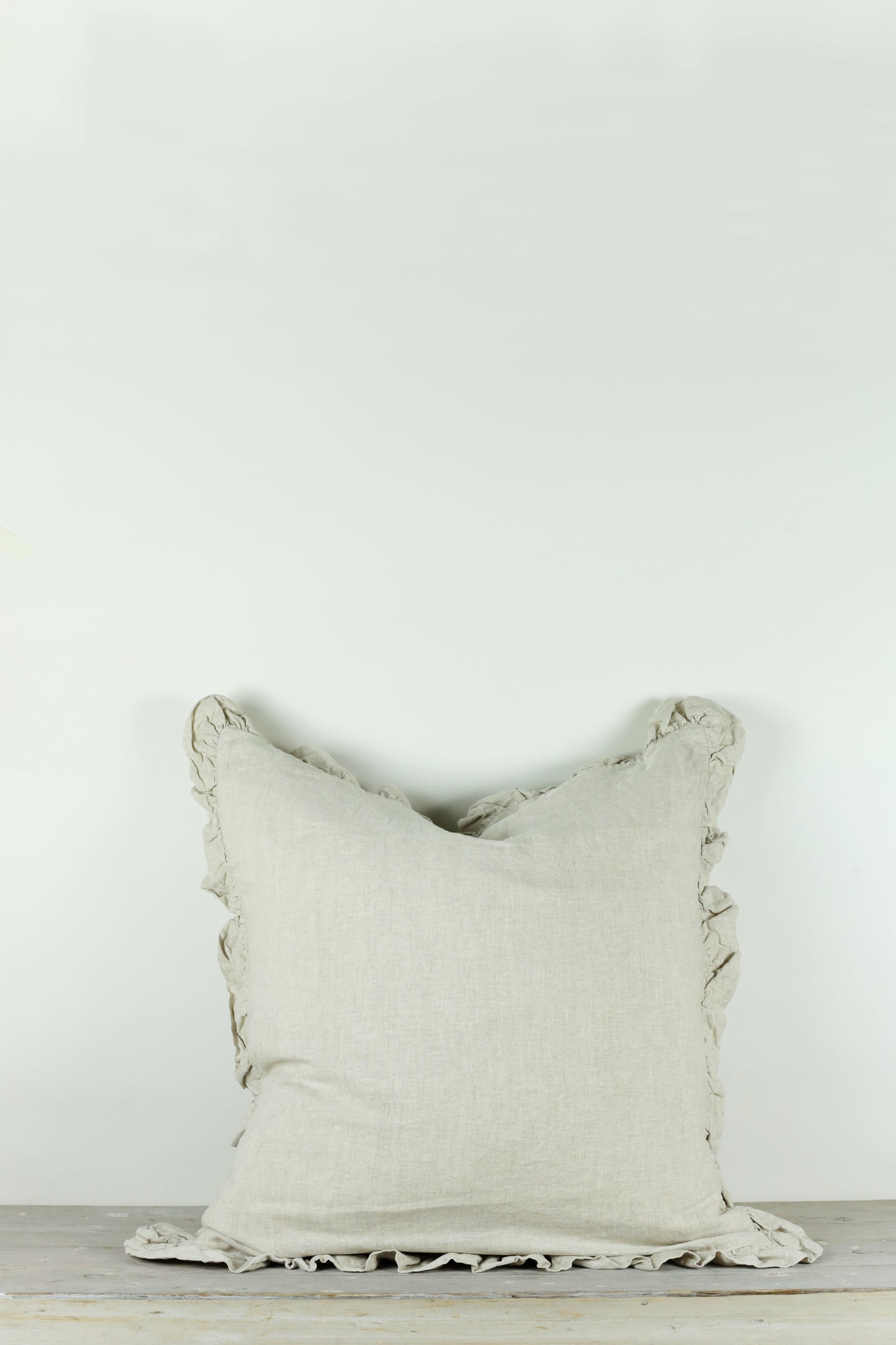 Oli Ruffle Cushion Natural