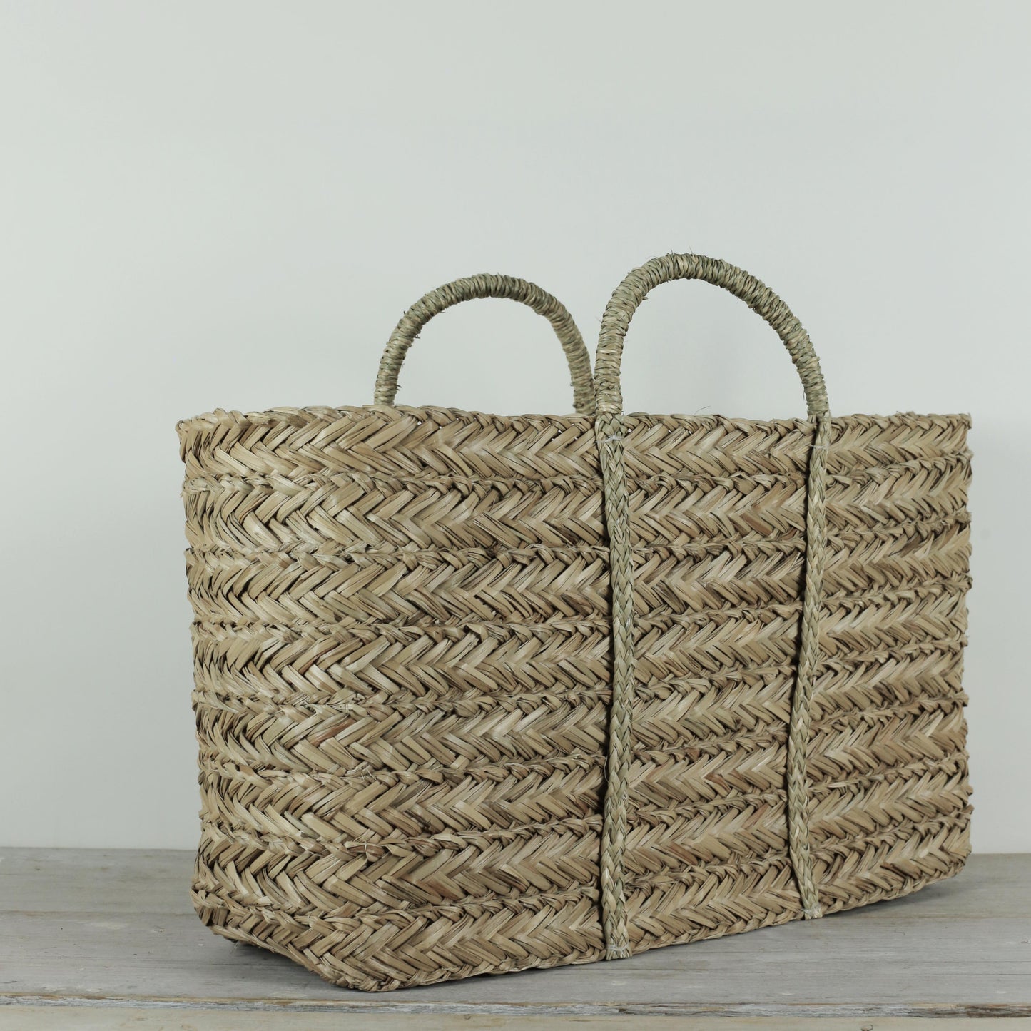 Plaited Seagrass Large Basket