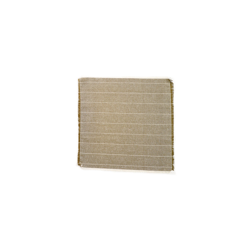 Wild Stripe Napkin Set of 4 Khaki Green