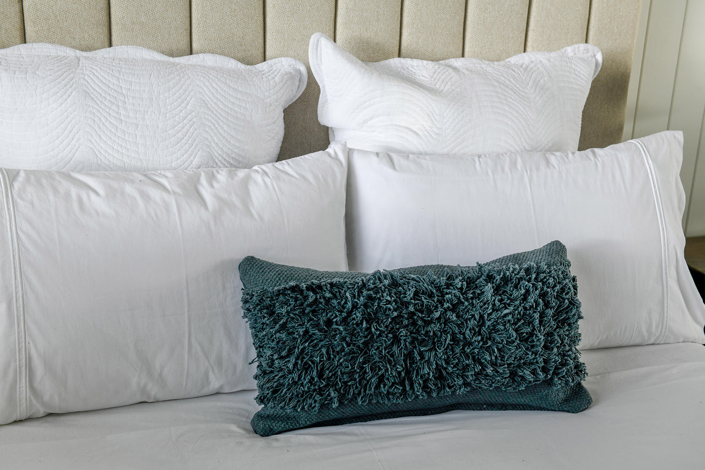 Shag Cushion Dark Slate