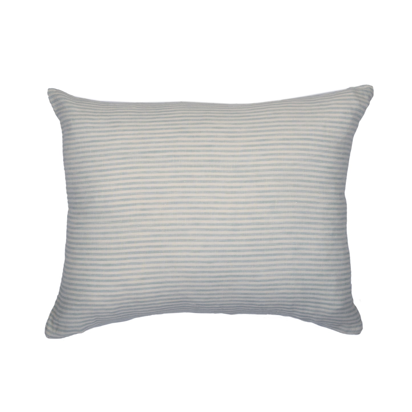 Linen Stripe Cushion Sky Grey