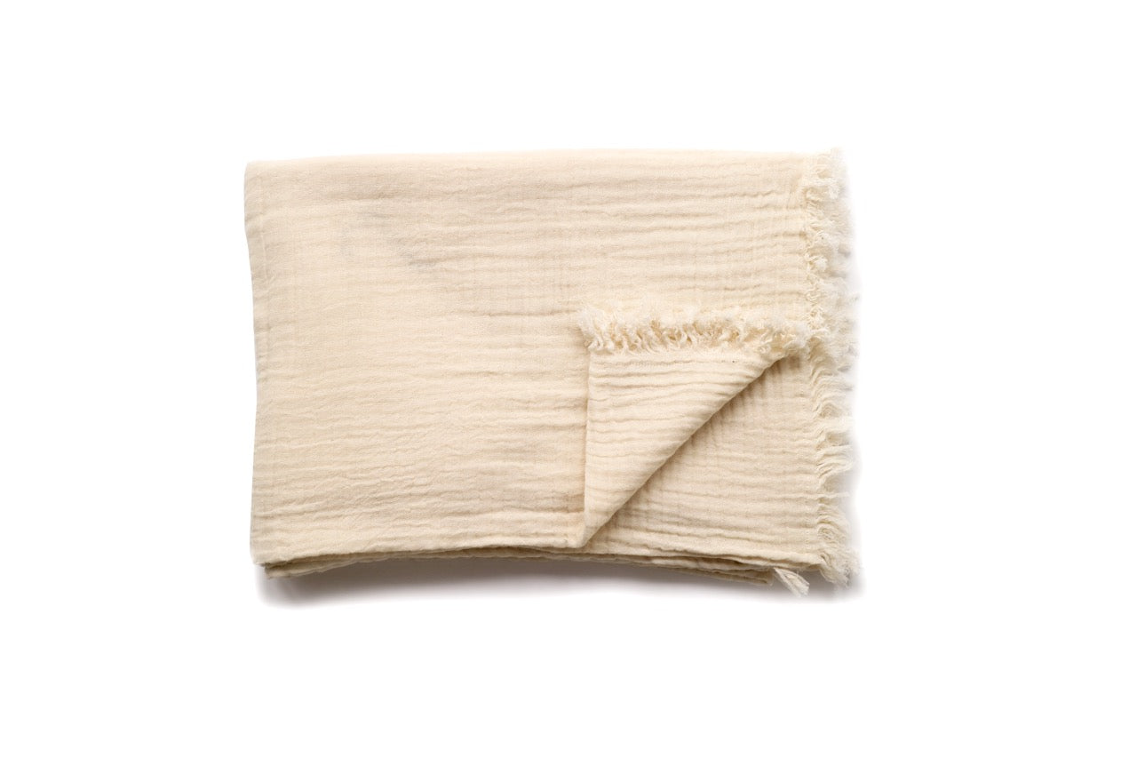 Soft Cotton Throw Natural