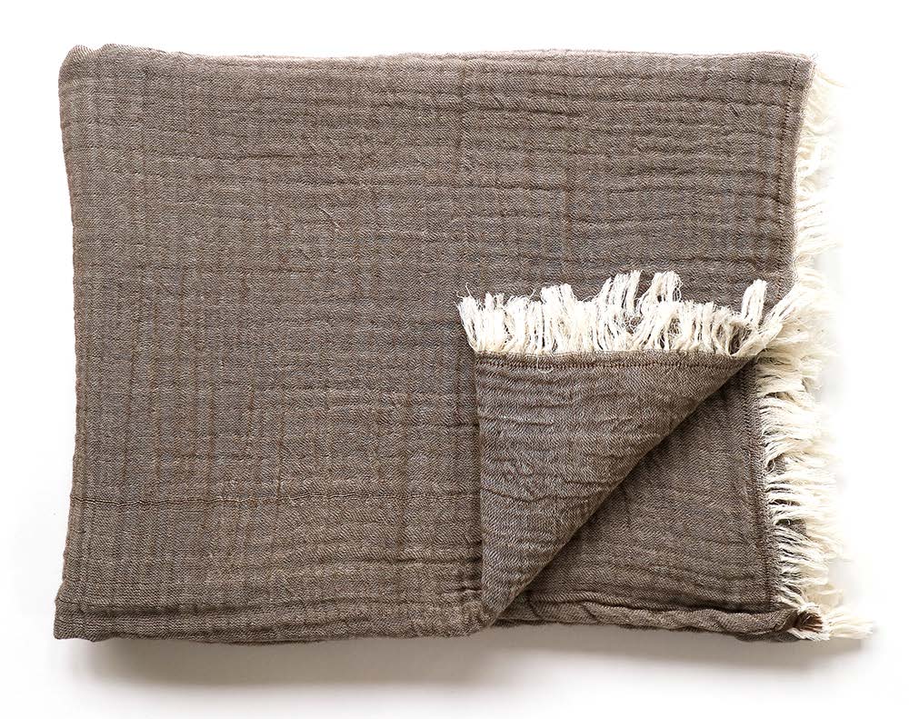 Soft Cotton Throw Earth