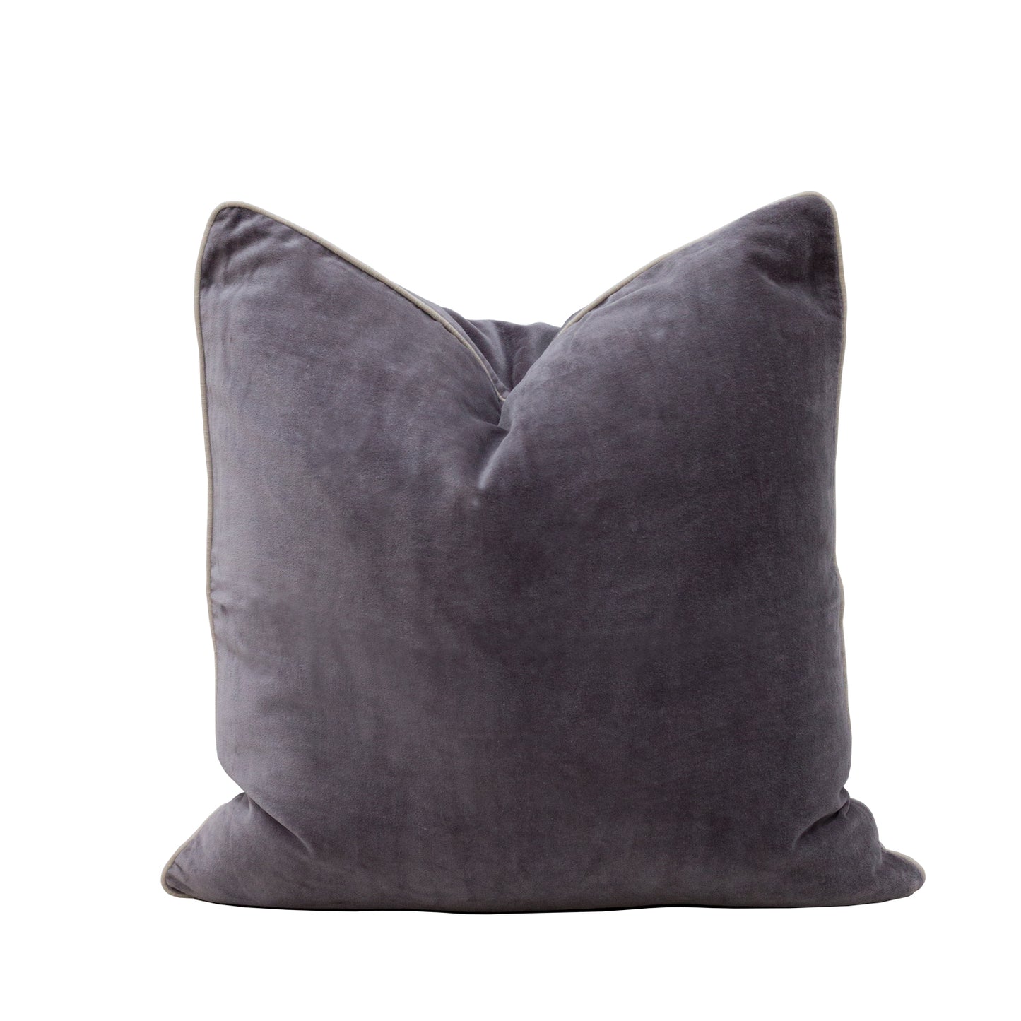 Unari Pewter Grey Velvet Cushion