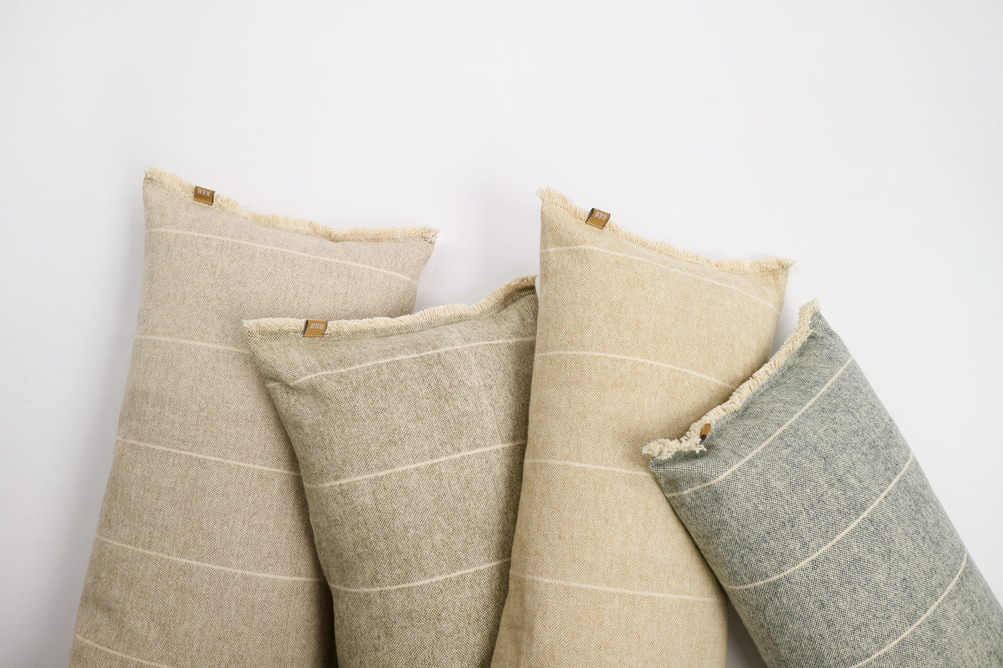 Brushed Wild Stripe Breakfast Cushion Slate