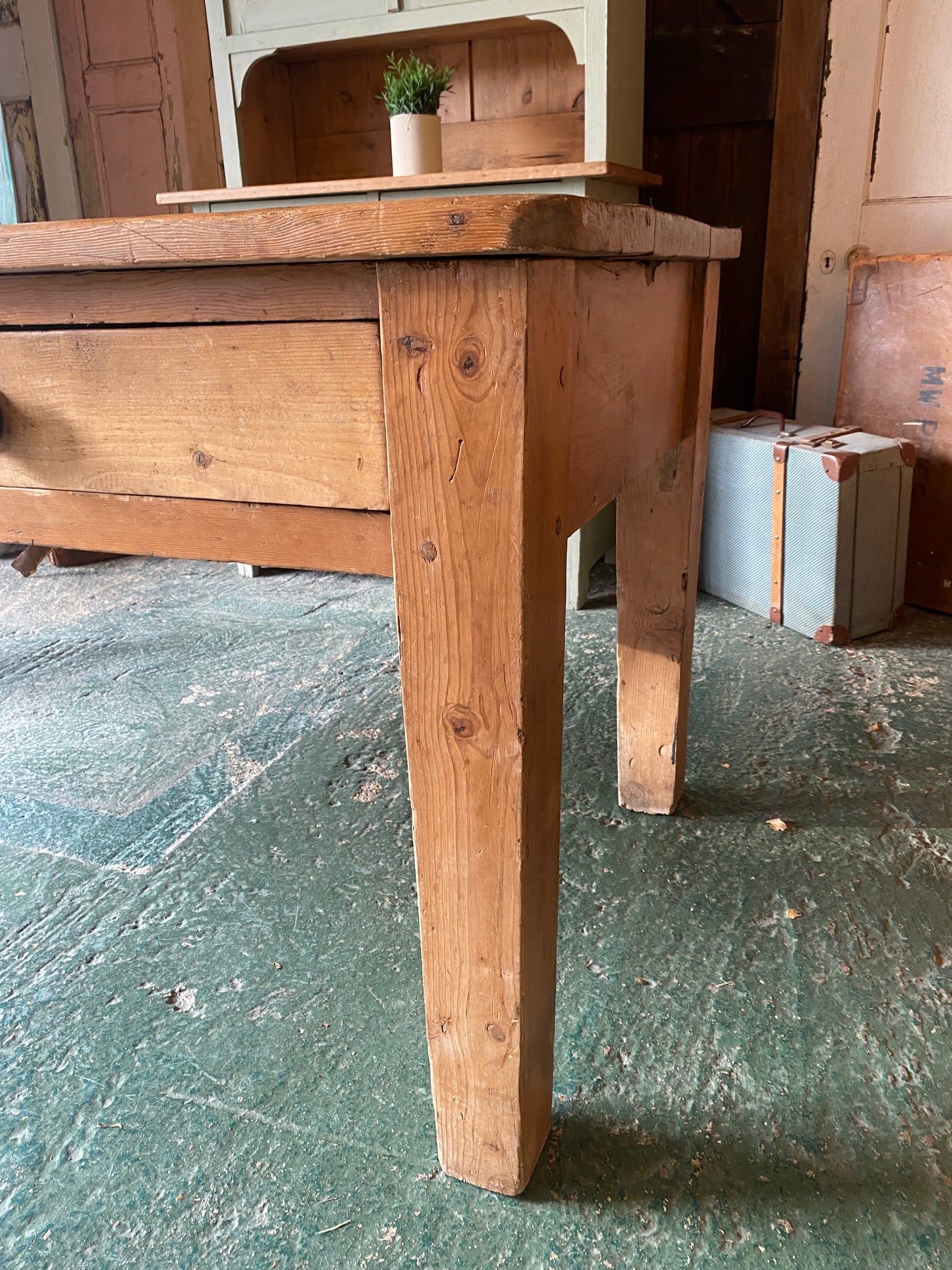 Rustic vintage bench / console table
