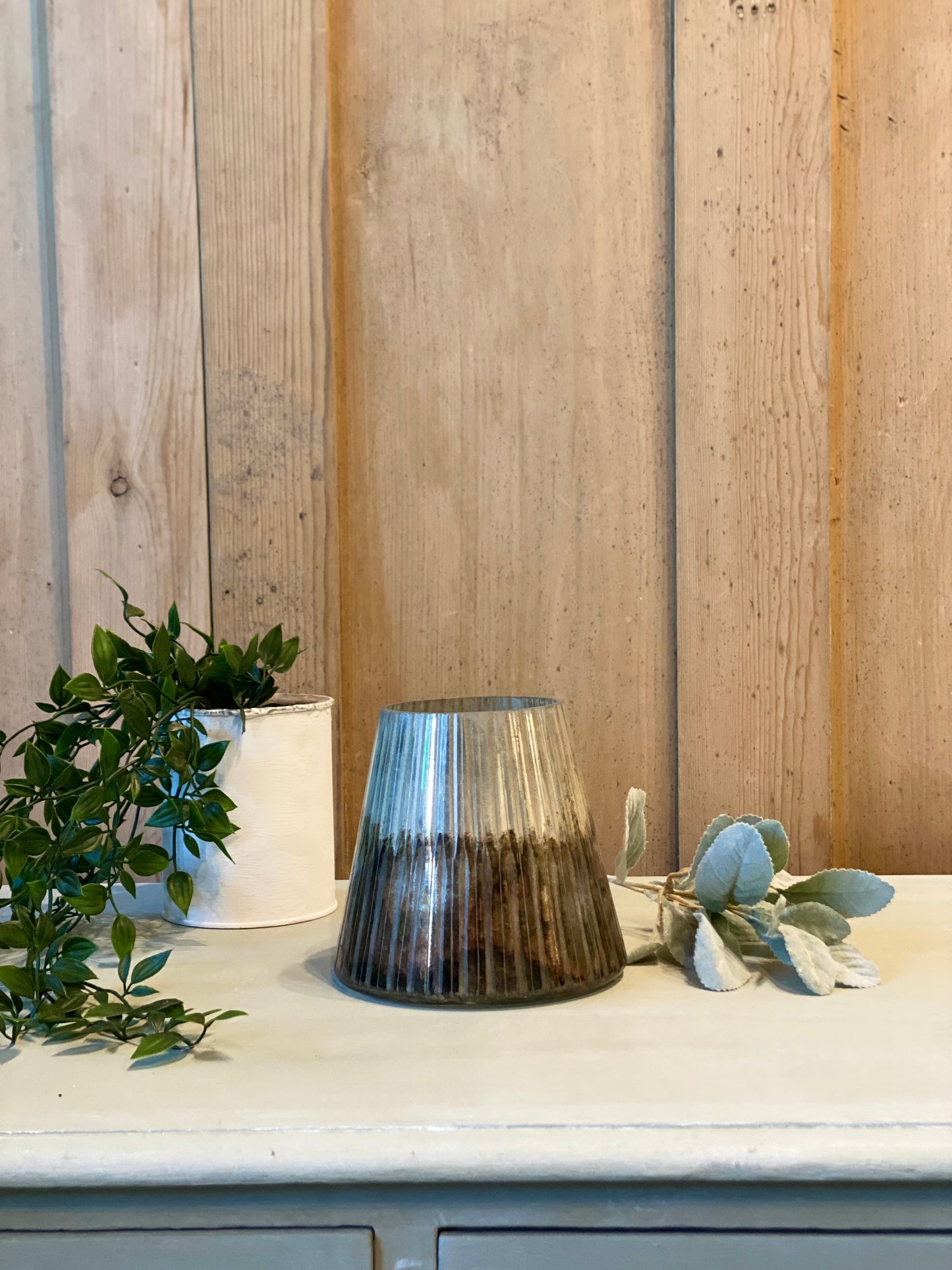 Ombré large conical candle holder