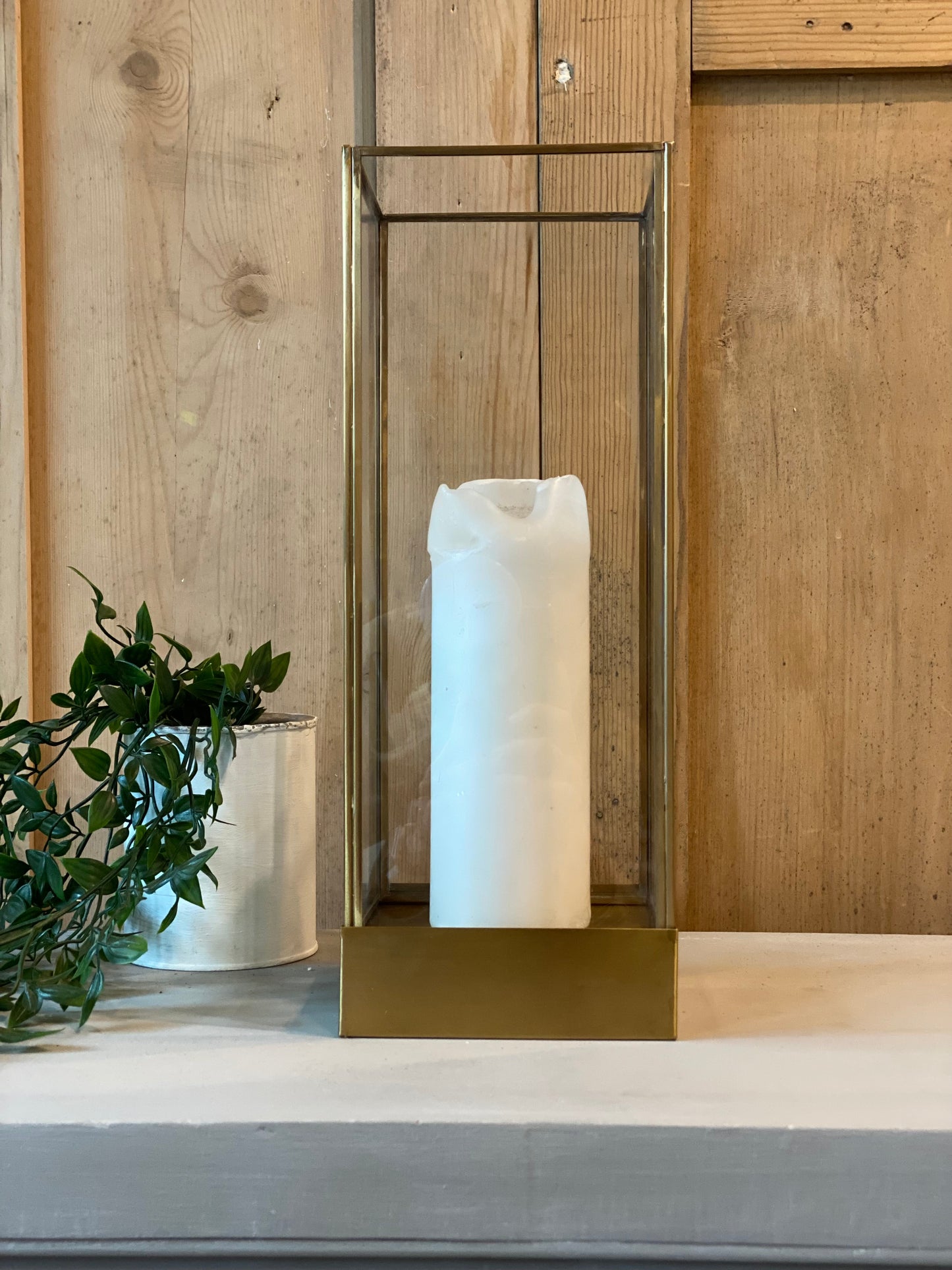 Tall Glass Lantern