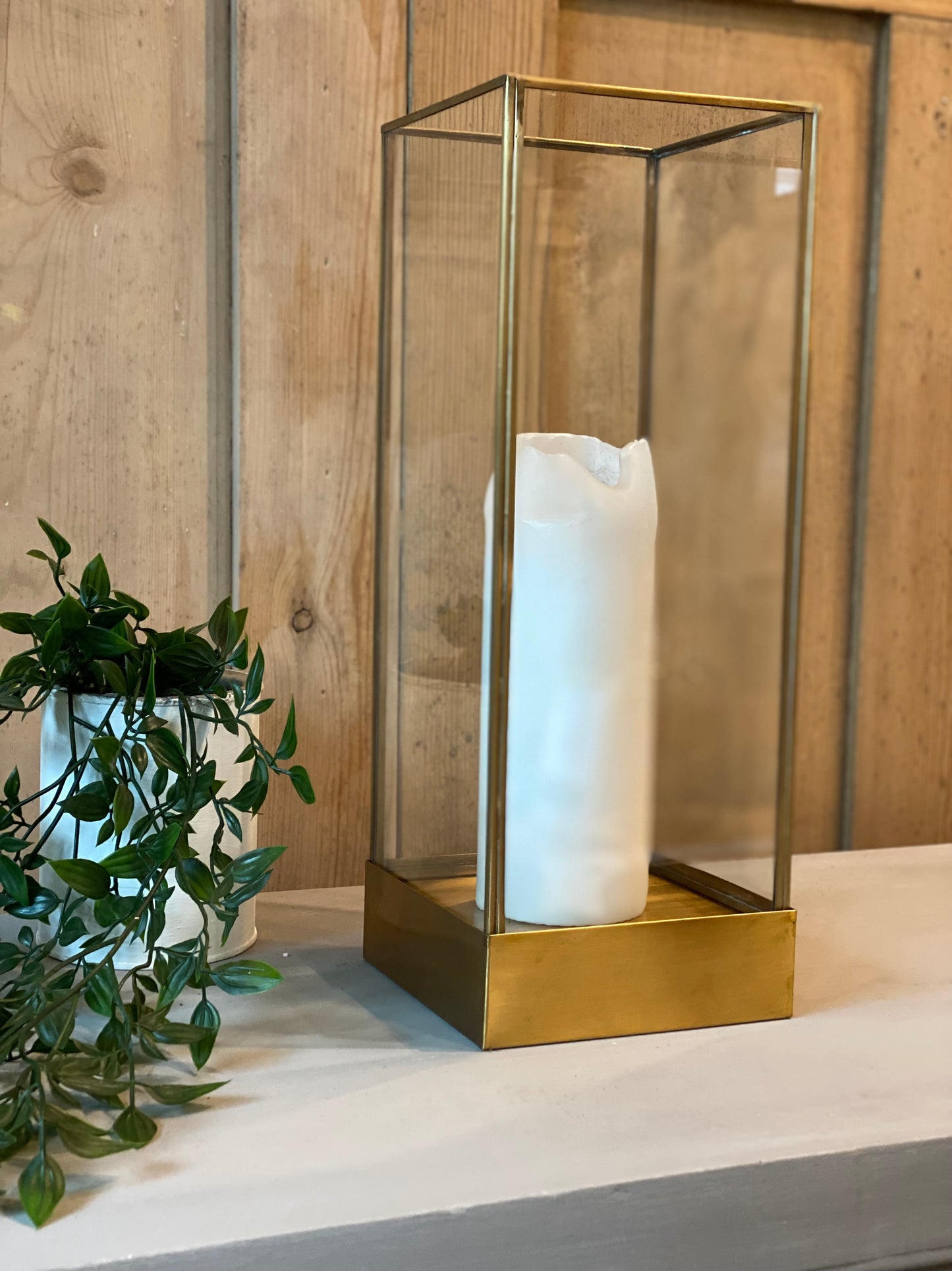 Tall Glass Lantern