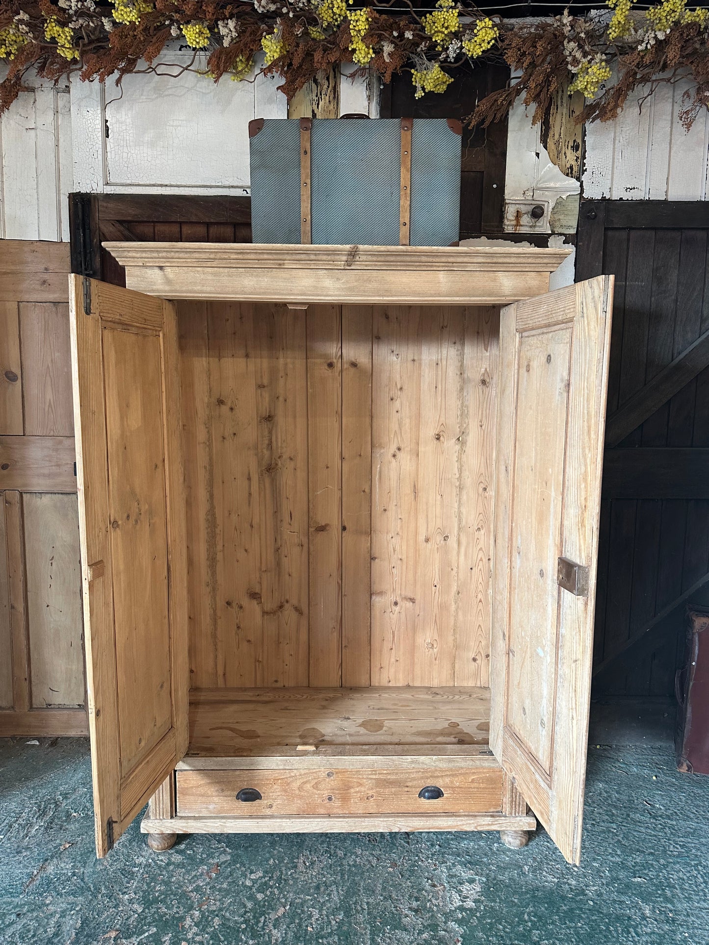 Rustic vintage wardrobe
