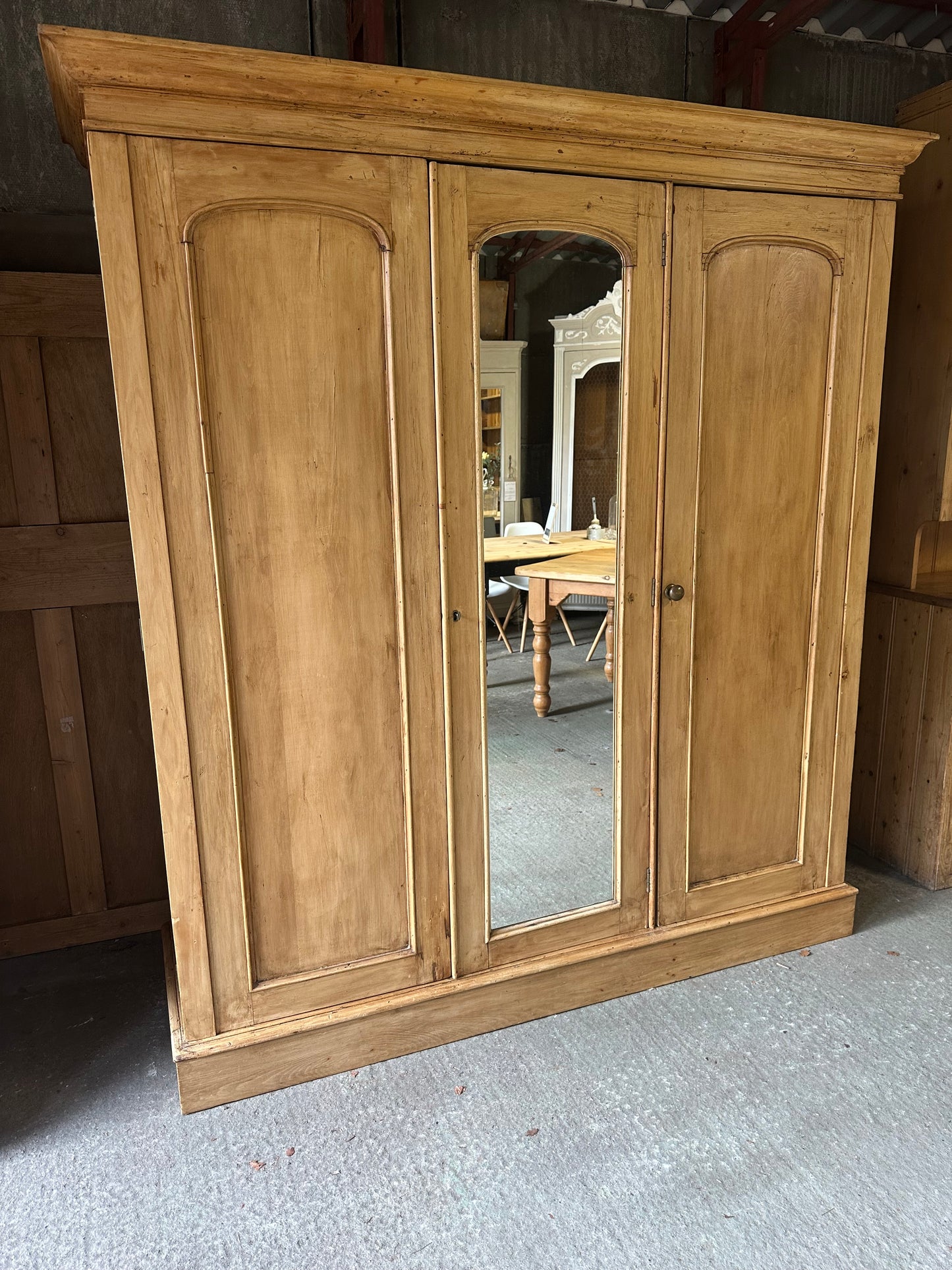 Vintage triple knock down wardrobe