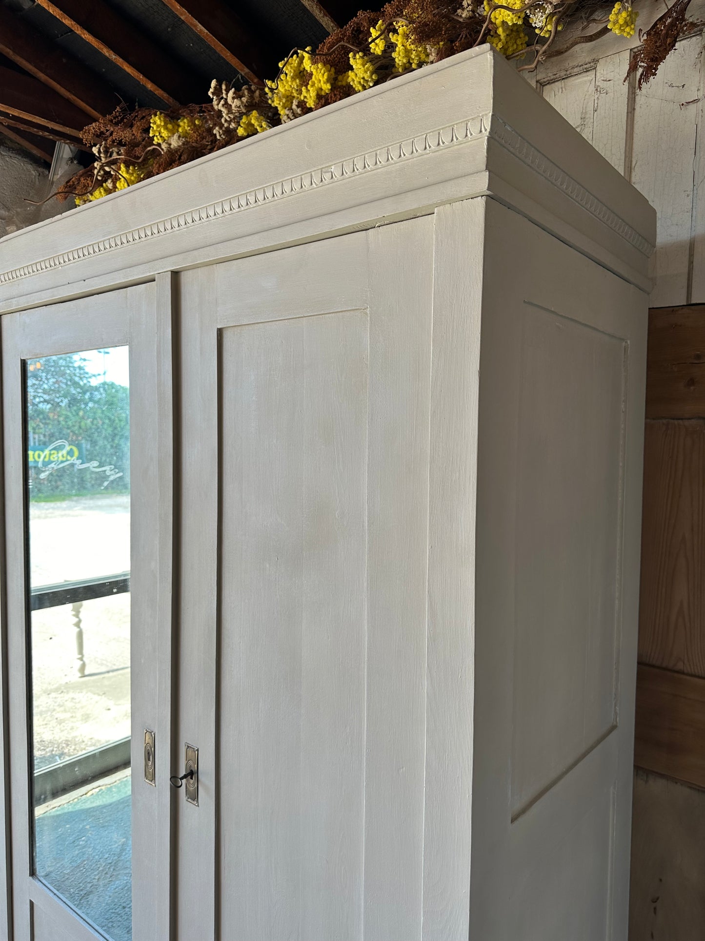 Vintage triple knock down wardrobe