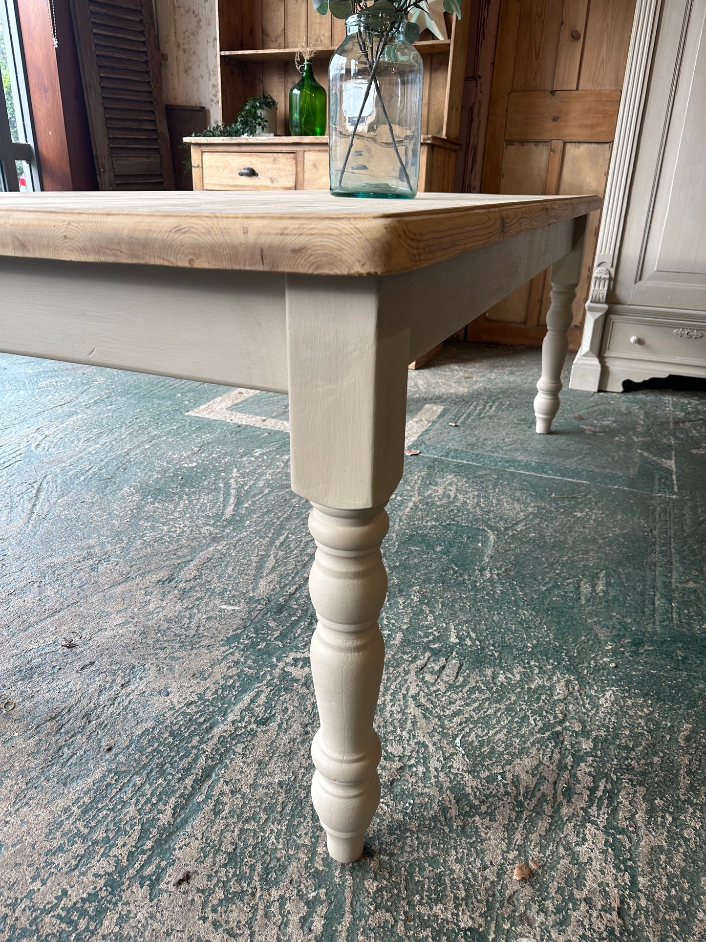 Farmhouse table large 8 seater