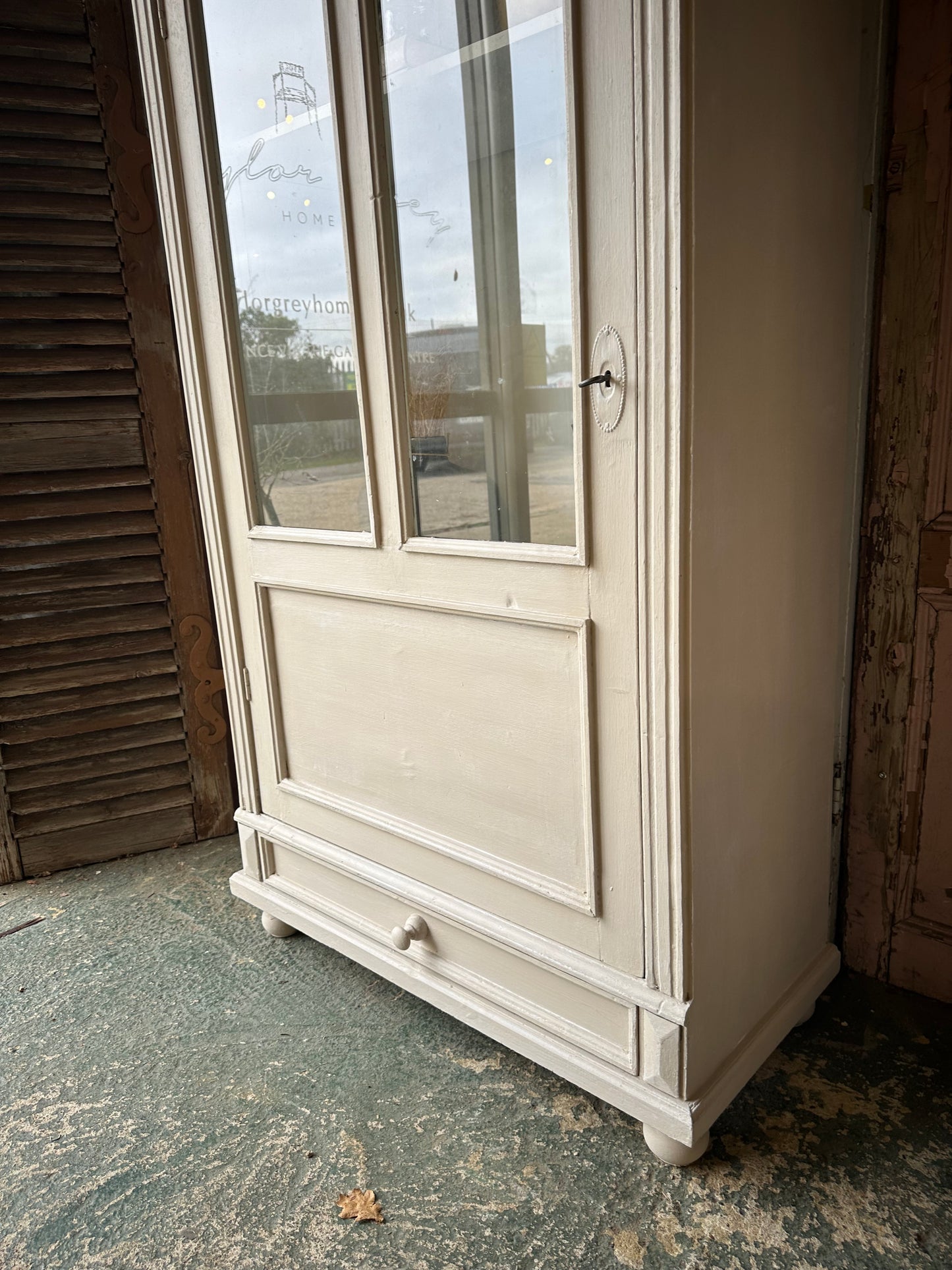 Vintage armoire / display cabinet.
