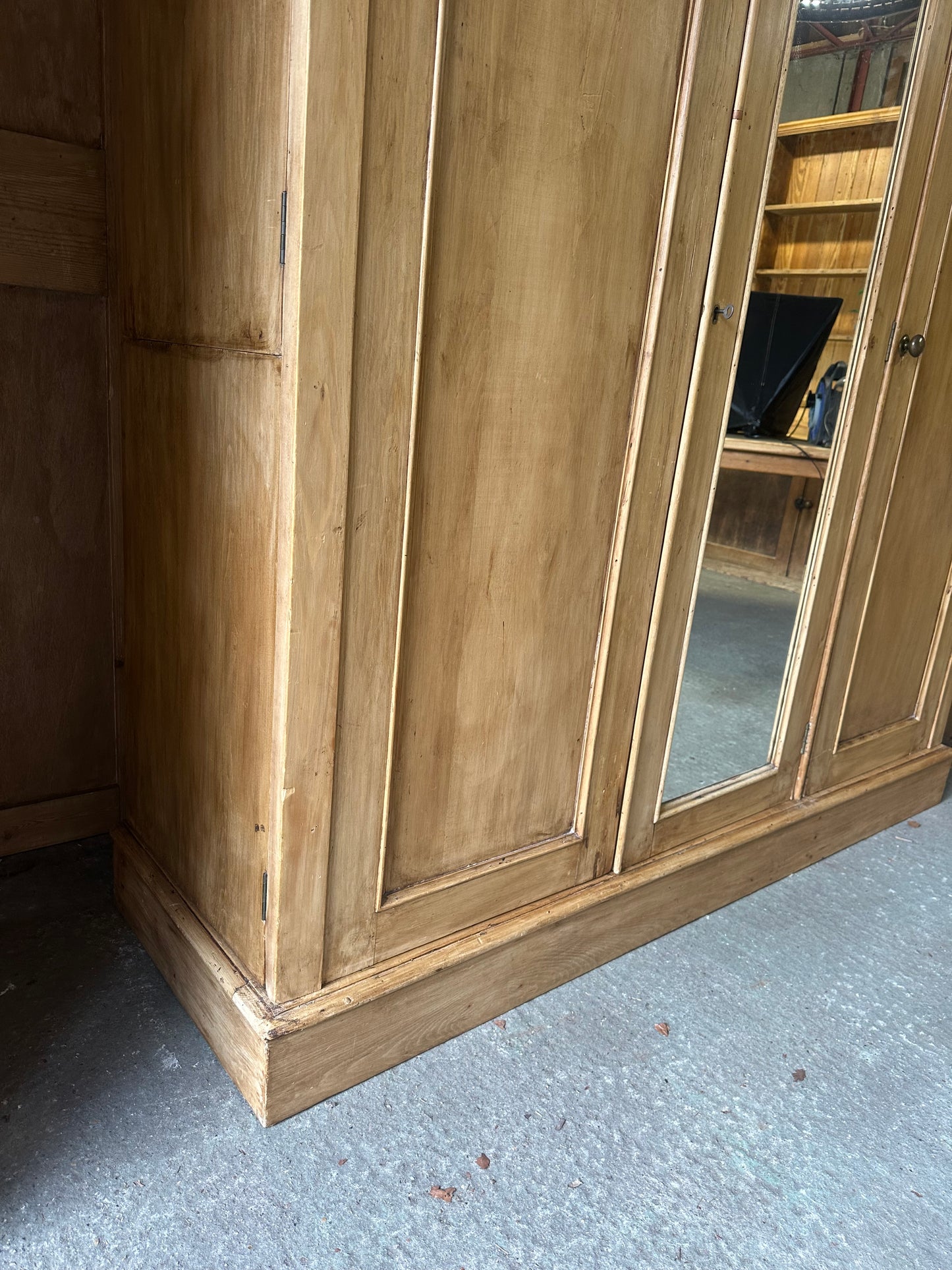 Vintage triple knock down wardrobe