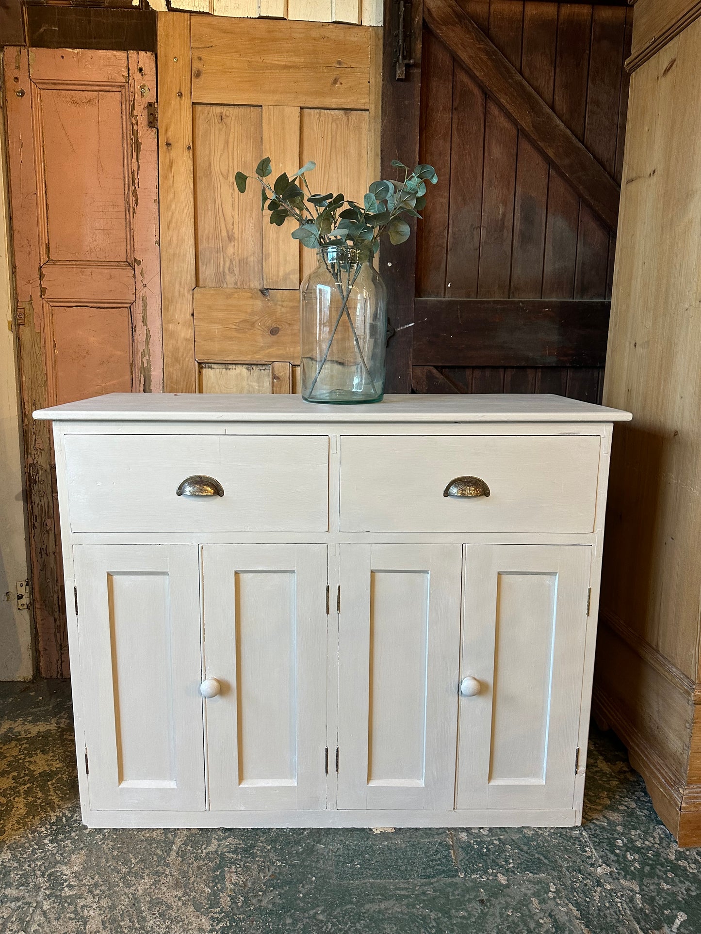 Rustic vintage sideboard