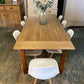 Vintage oak farmhouse refectory table 8 seater