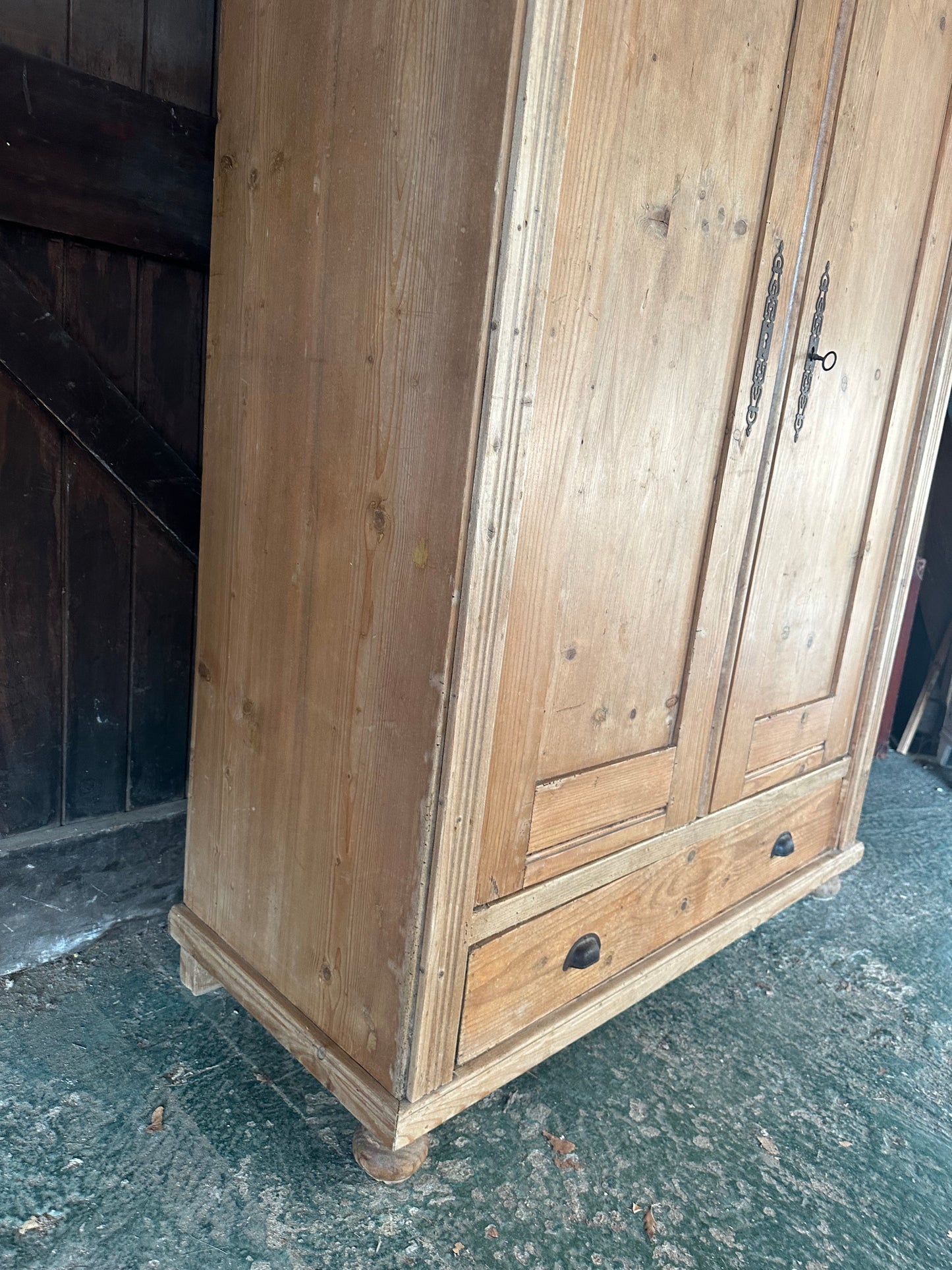 Rustic vintage wardrobe