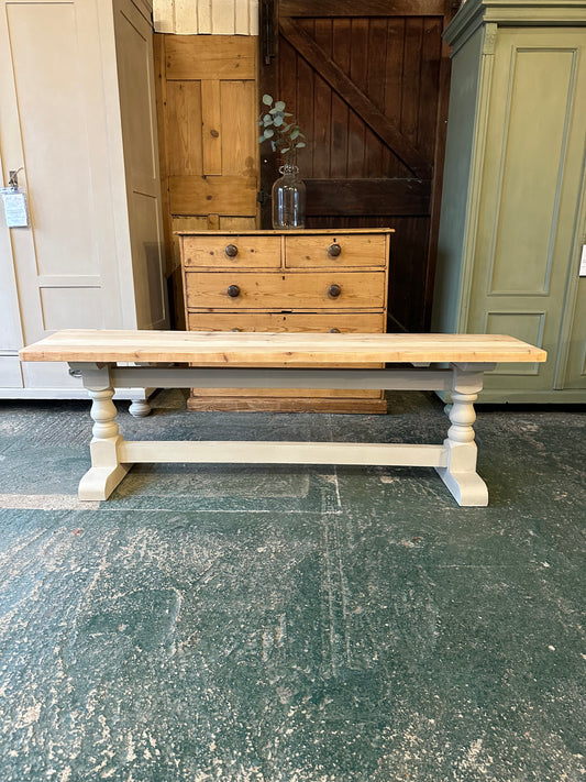 Rustic bench seat (1 of a pair)