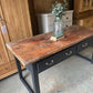 Vintage workbench / console table / kitchen island