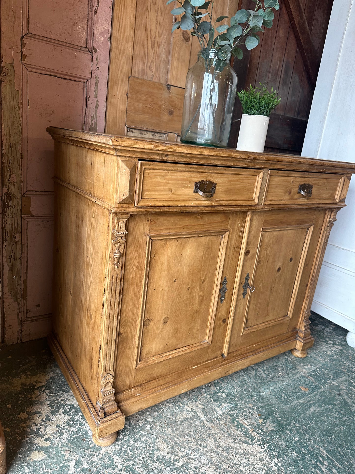 Rustic vintage sideboard