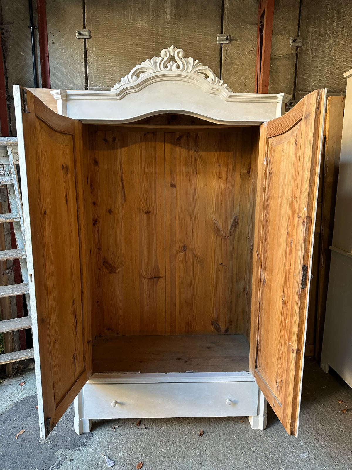 Rustic vintage wardrobe