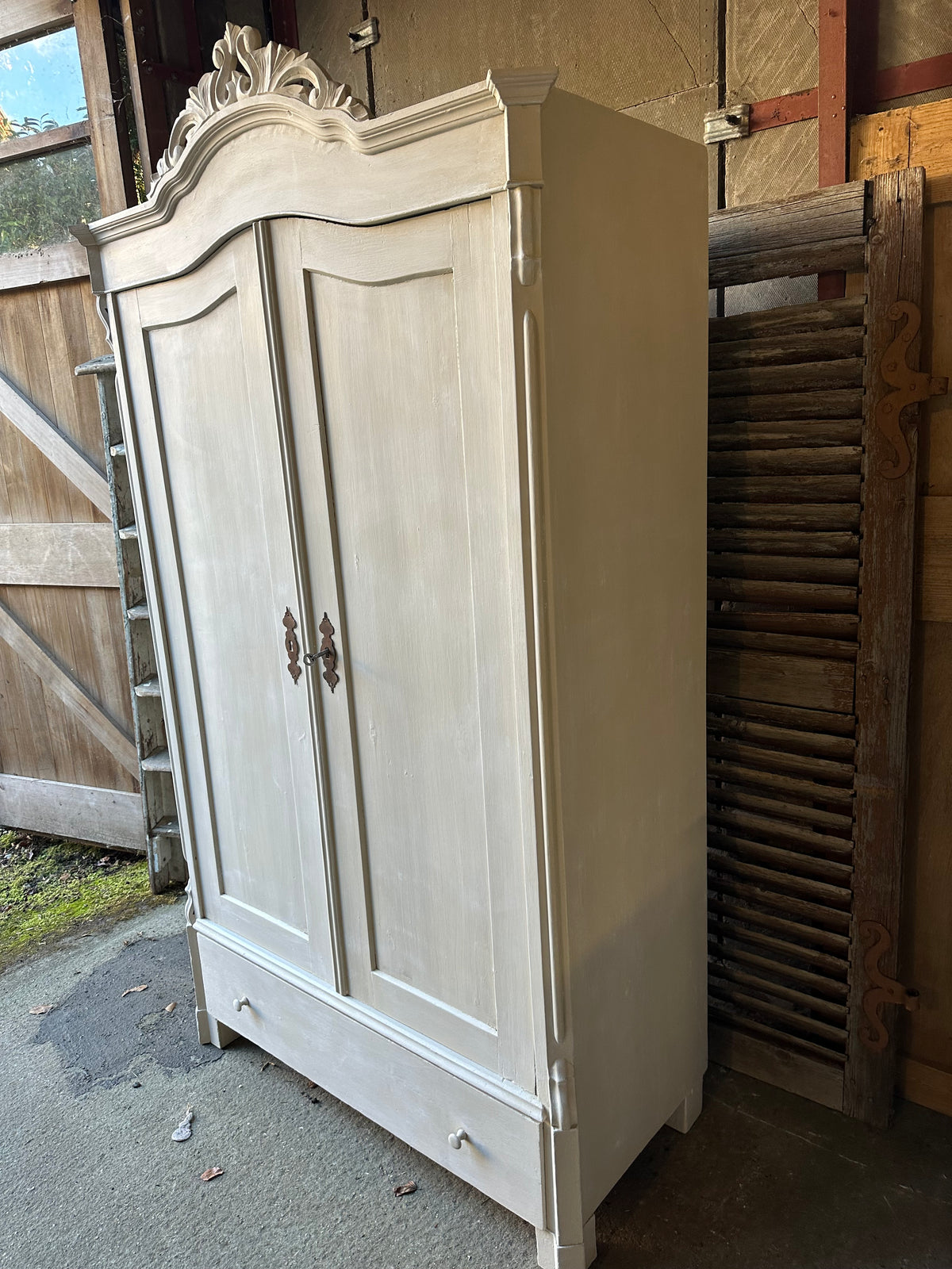 Rustic vintage wardrobe