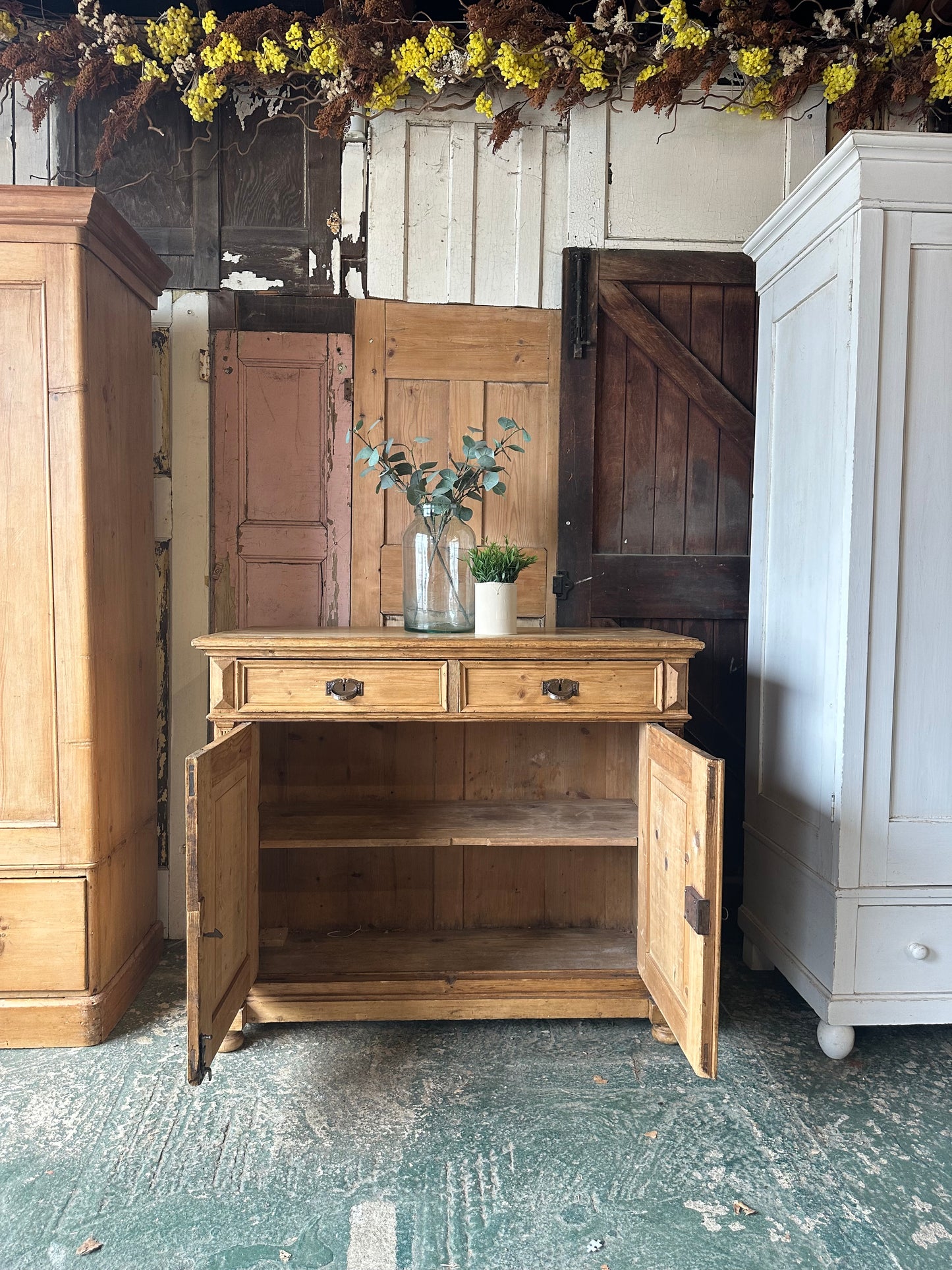 Rustic vintage sideboard