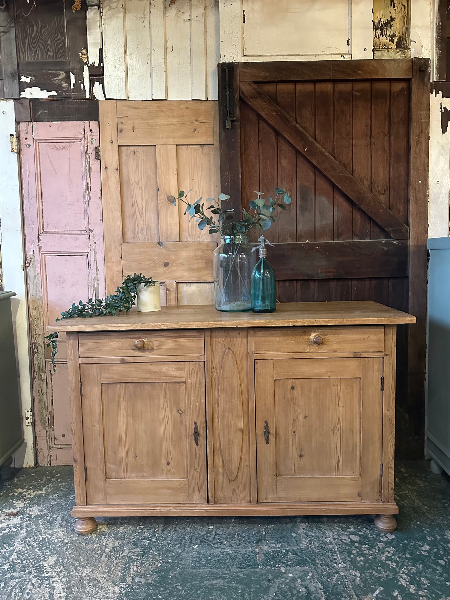 Rustic vintage sideboard