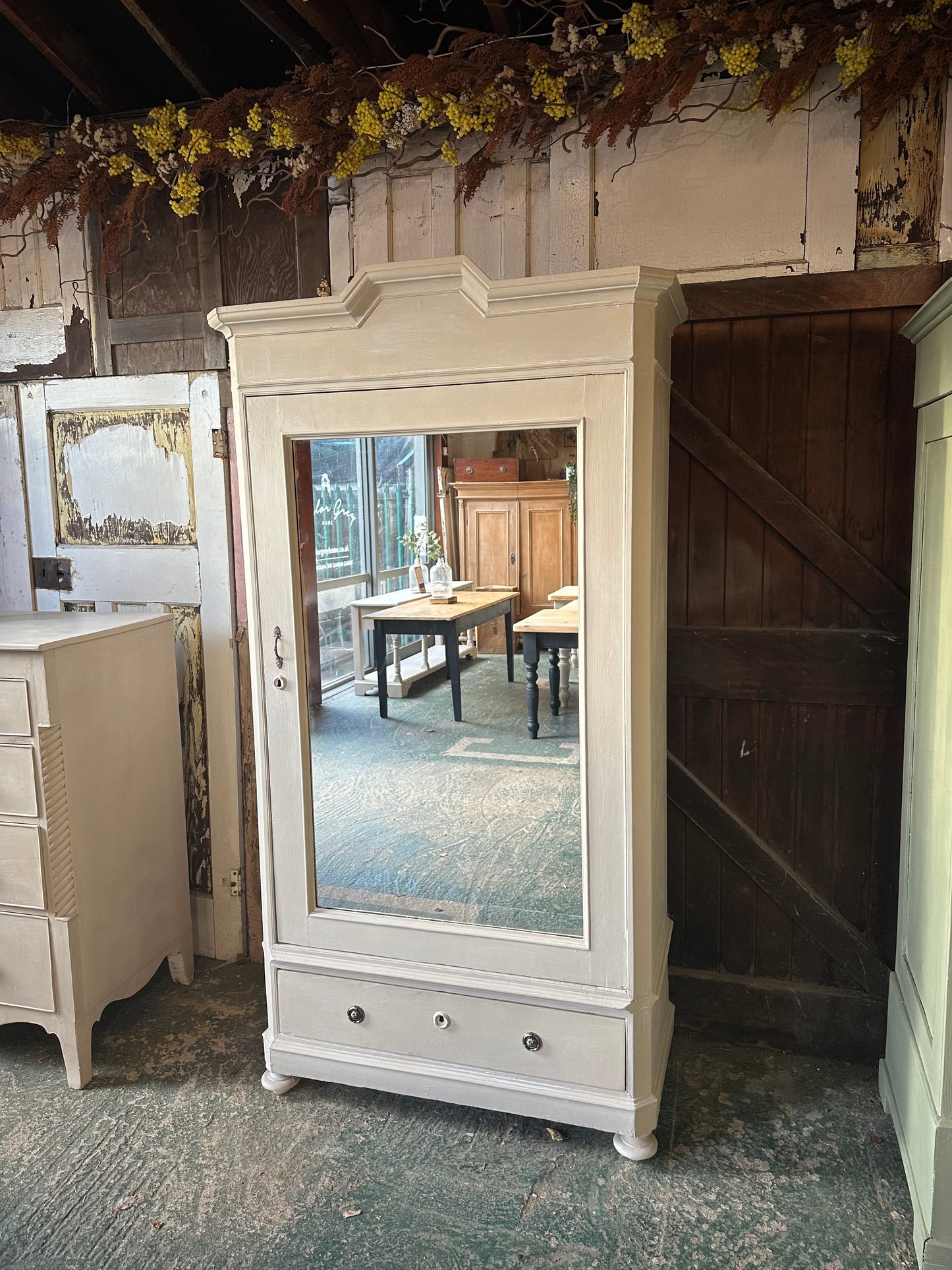 Rustic vintage wardrobe