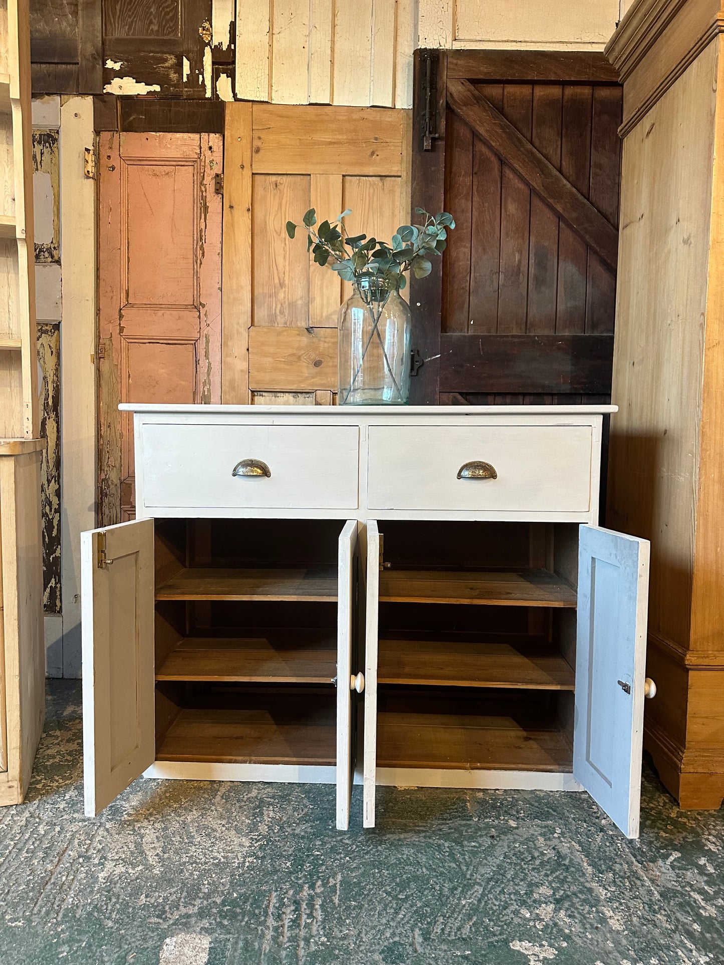 Rustic vintage sideboard