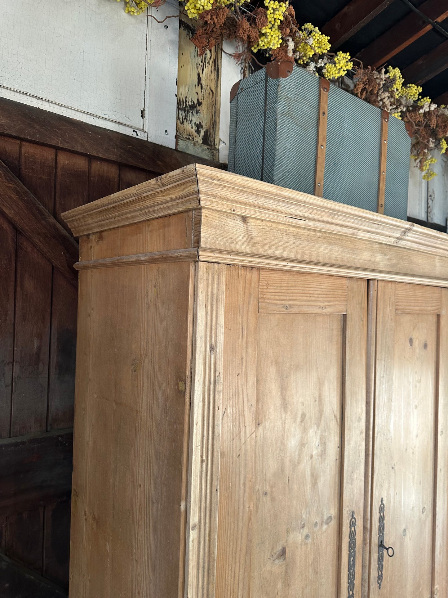 Rustic vintage wardrobe