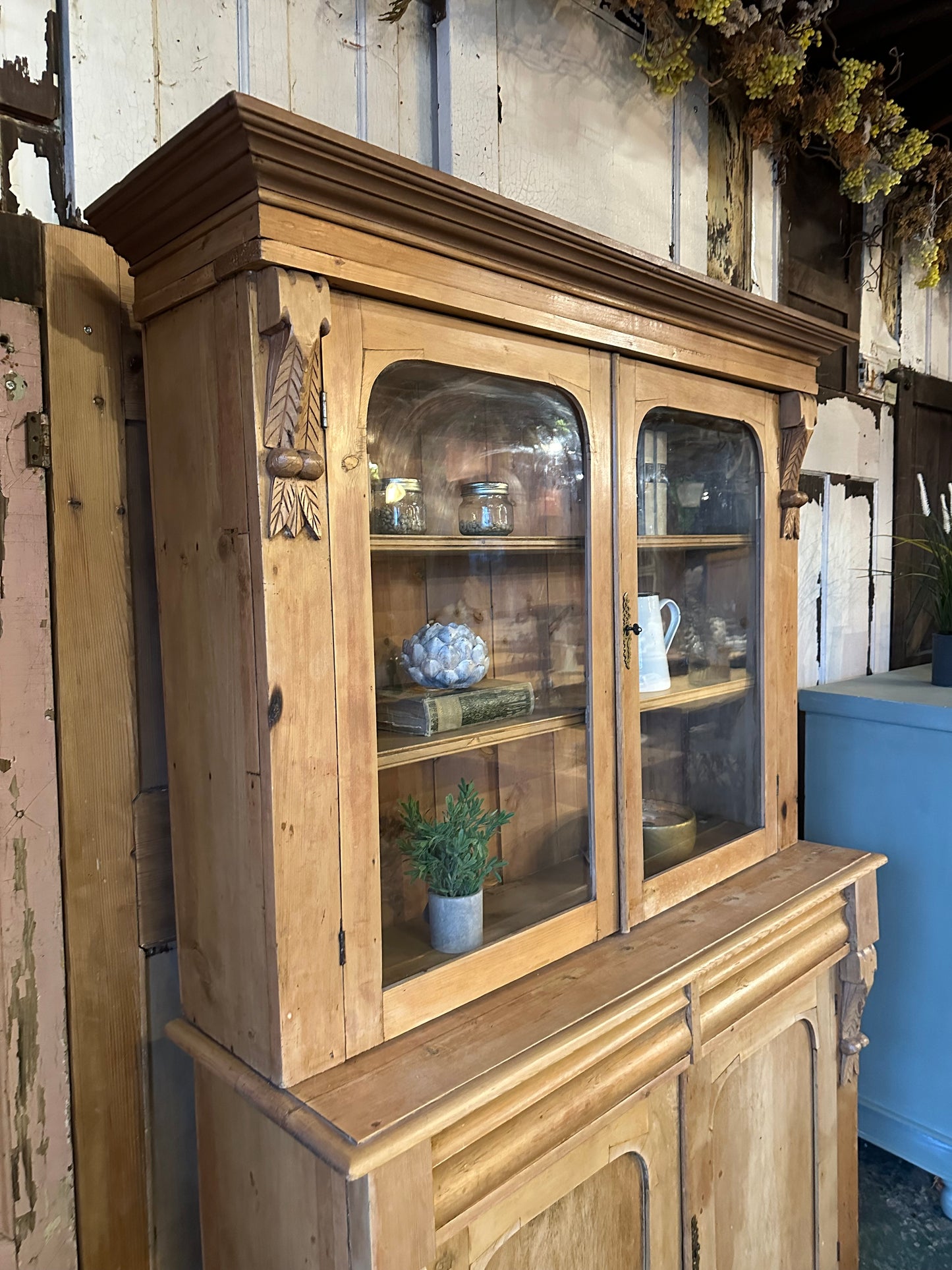 Rustic vintage glazed dresser