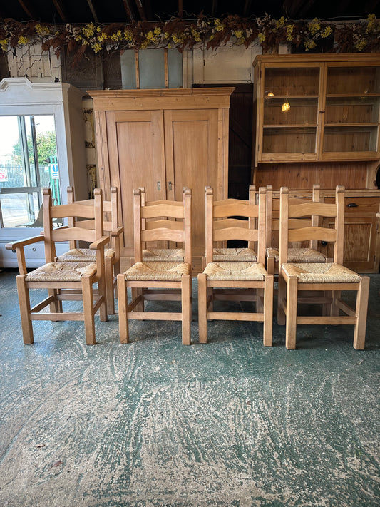 Ladder back chairs set of 8