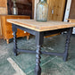 Oak Barley Twist Draw Leaf Table