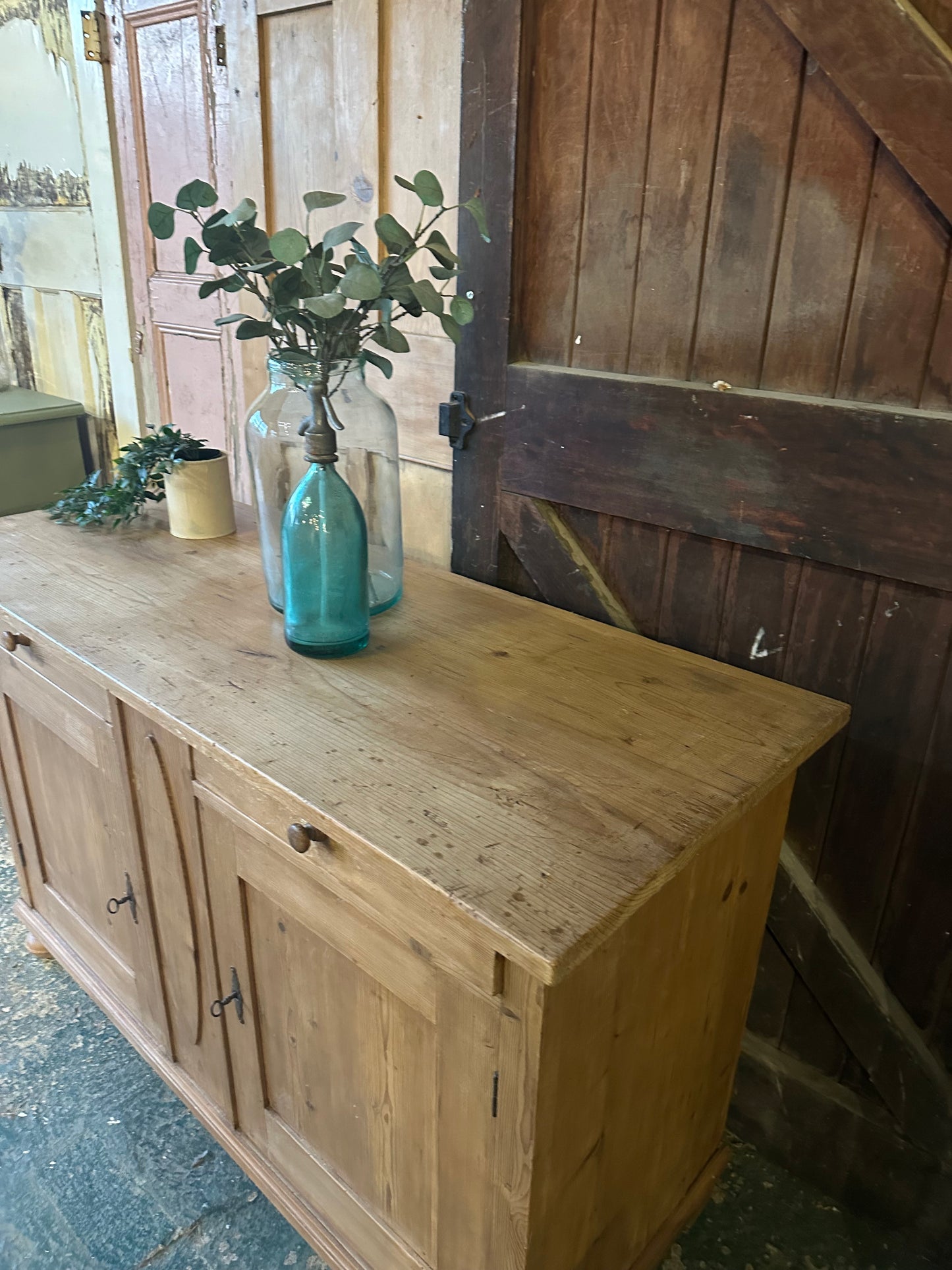 Rustic vintage sideboard