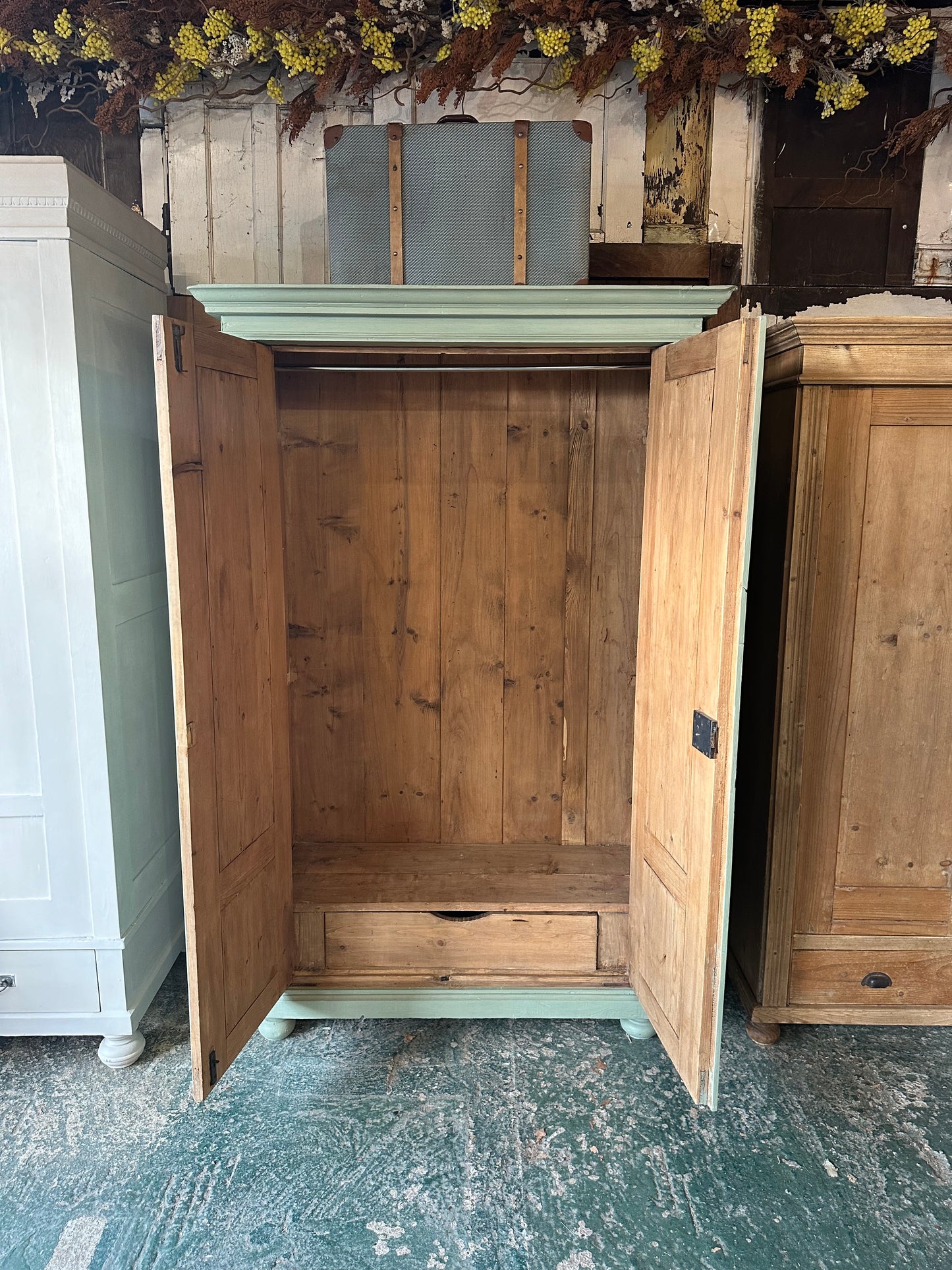 Rustic vintage wardrobe