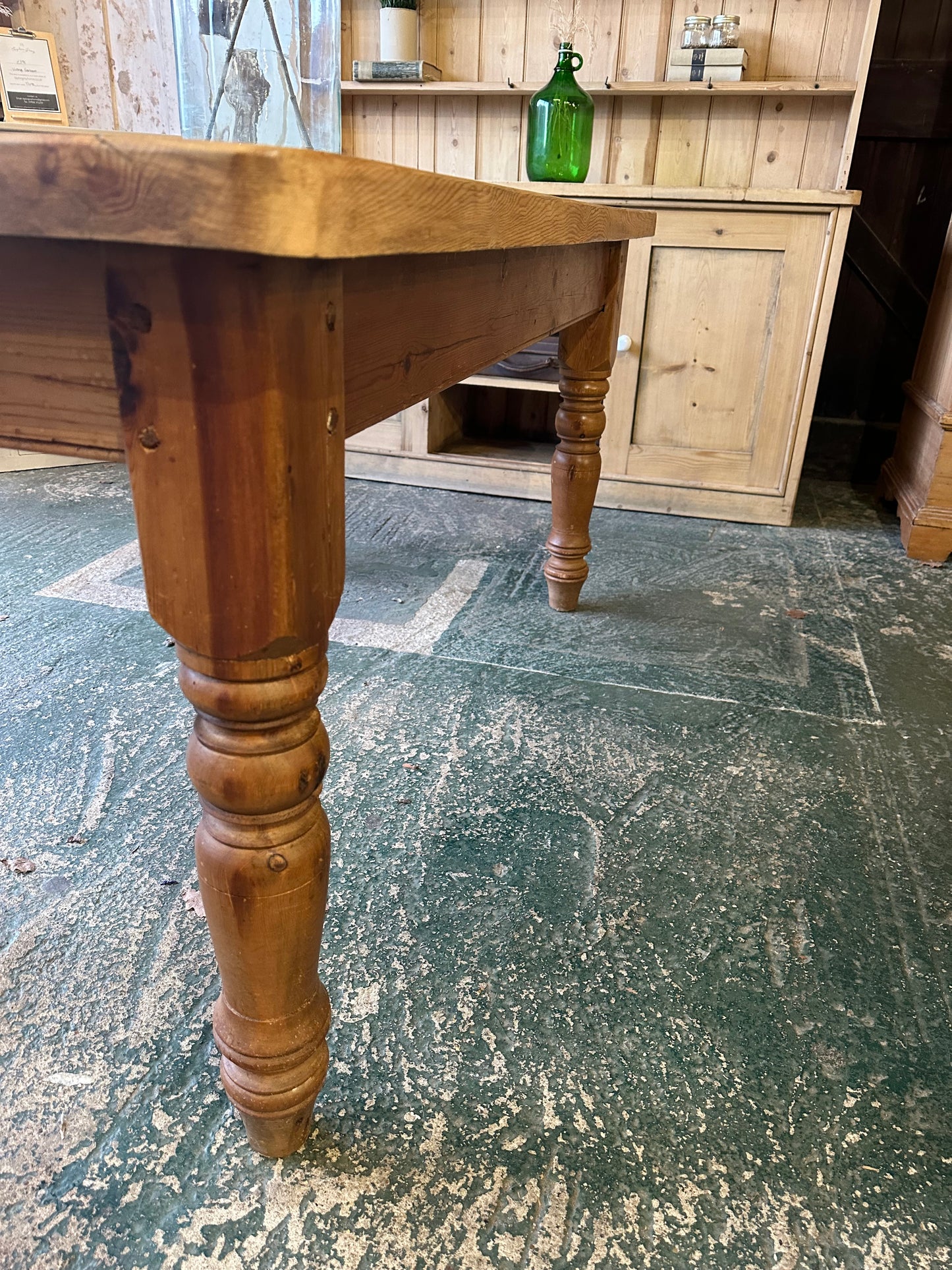 Rustic farmhouse table 6 seater