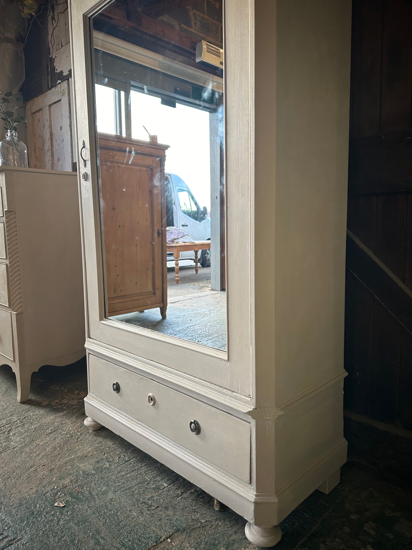 Rustic vintage wardrobe