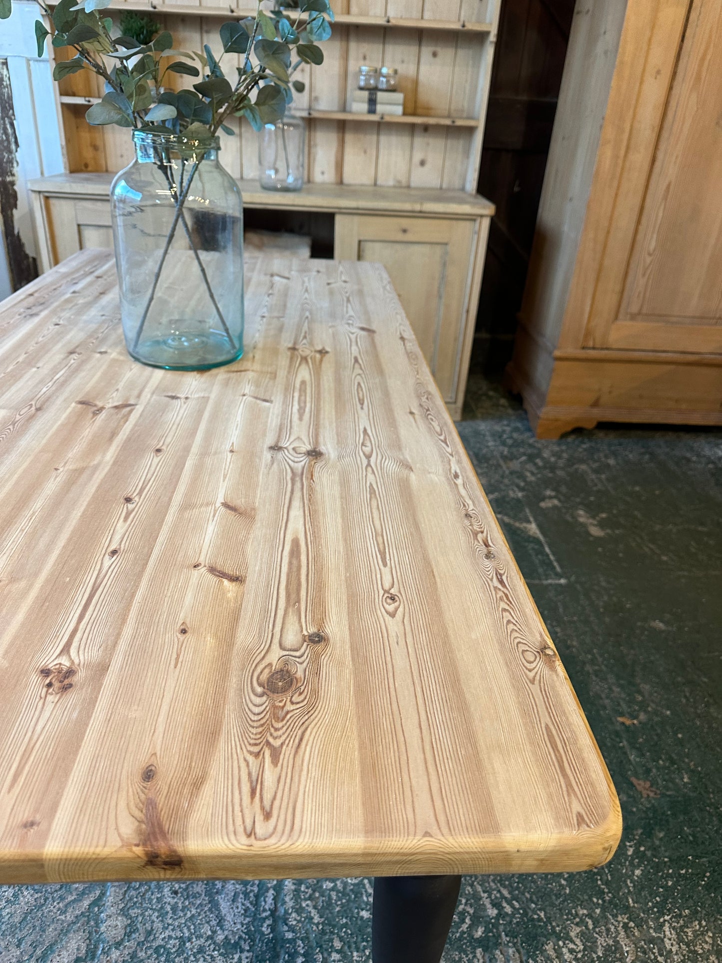 Rustic farmhouse table large 6 seater