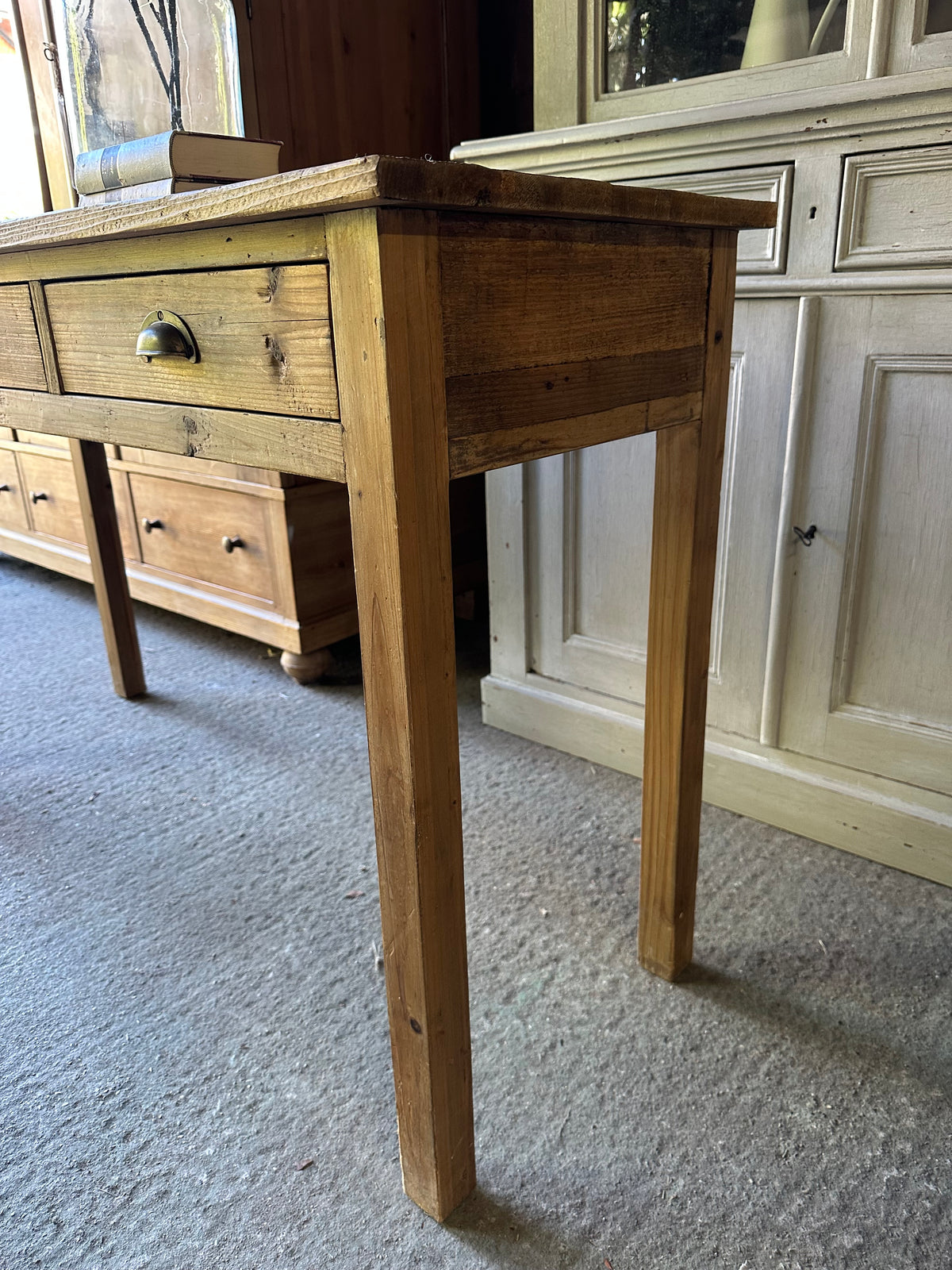 Rustic console table