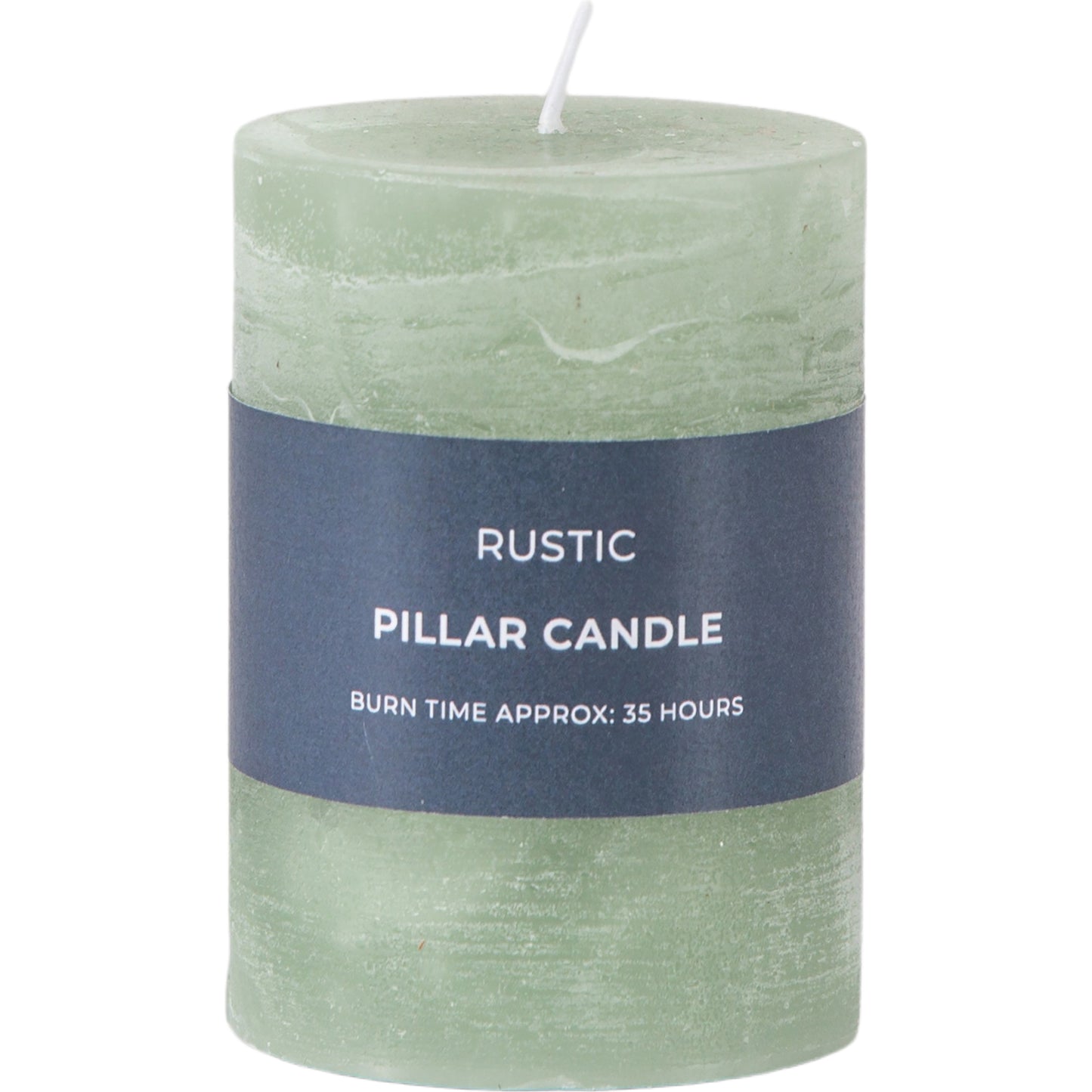 Pillar Candle Rustic Sage (2pk)